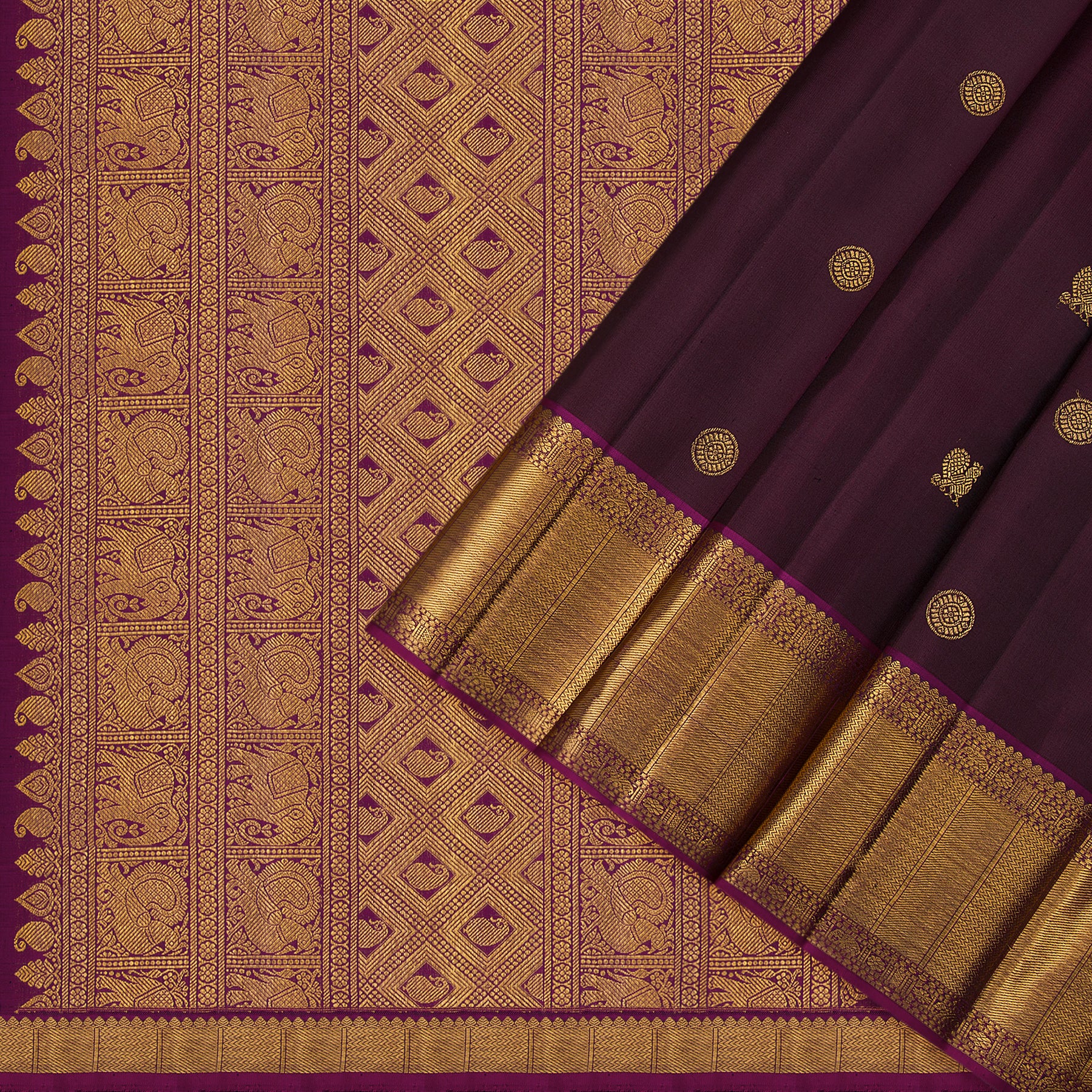 Kanakavalli Kanjivaram Silk Sari 23-595-HS001-13695 - Cover View