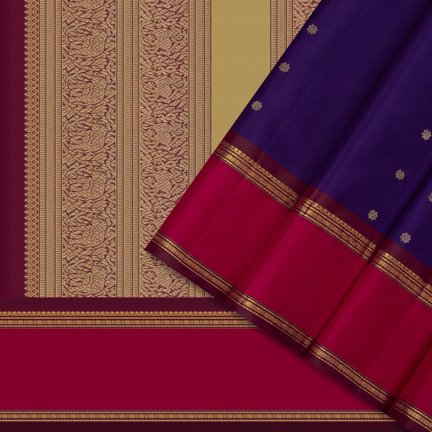 Kanakavalli Kanjivaram Silk Sari 23-595-HS001-13716 - Cover View