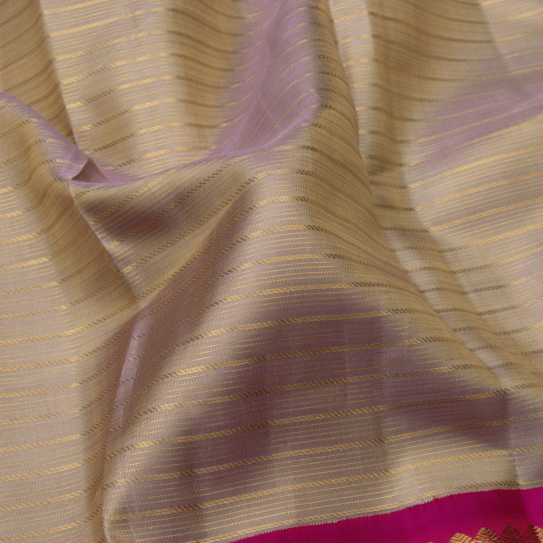 Kanakavalli Kanjivaram Silk Sari 23-595-HS001-13726 - Fabric View