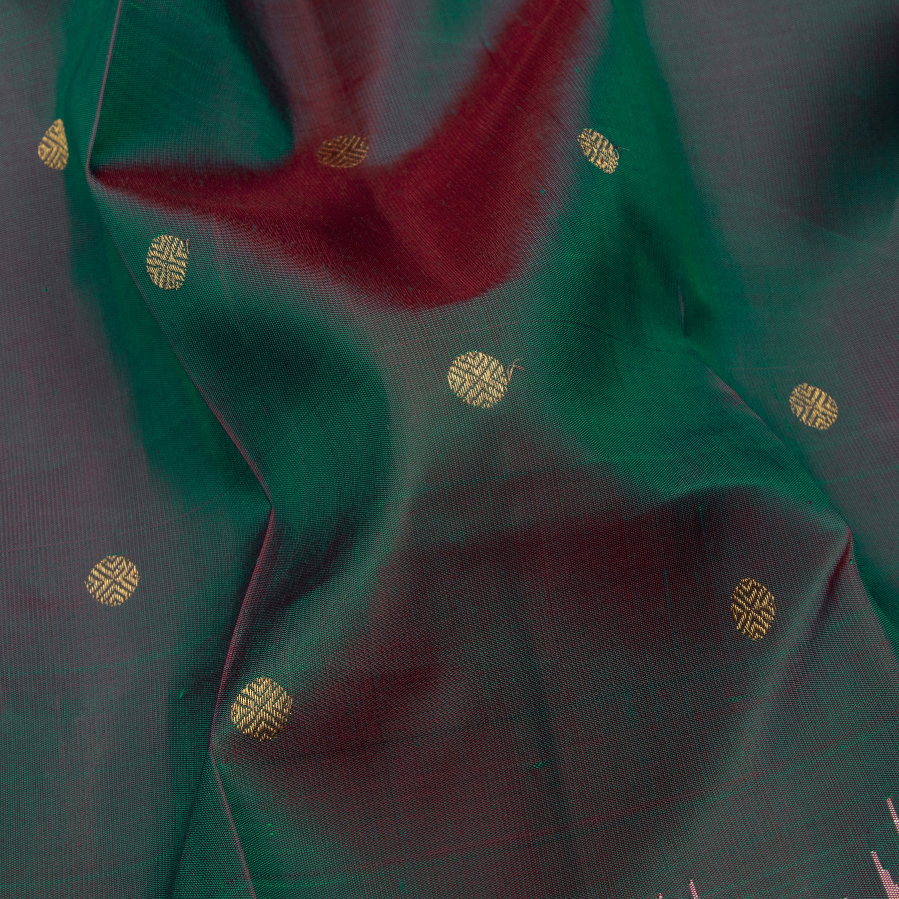 Kanakavalli Kanjivaram Silk Sari 23-595-HS001-13727 - Fabric View