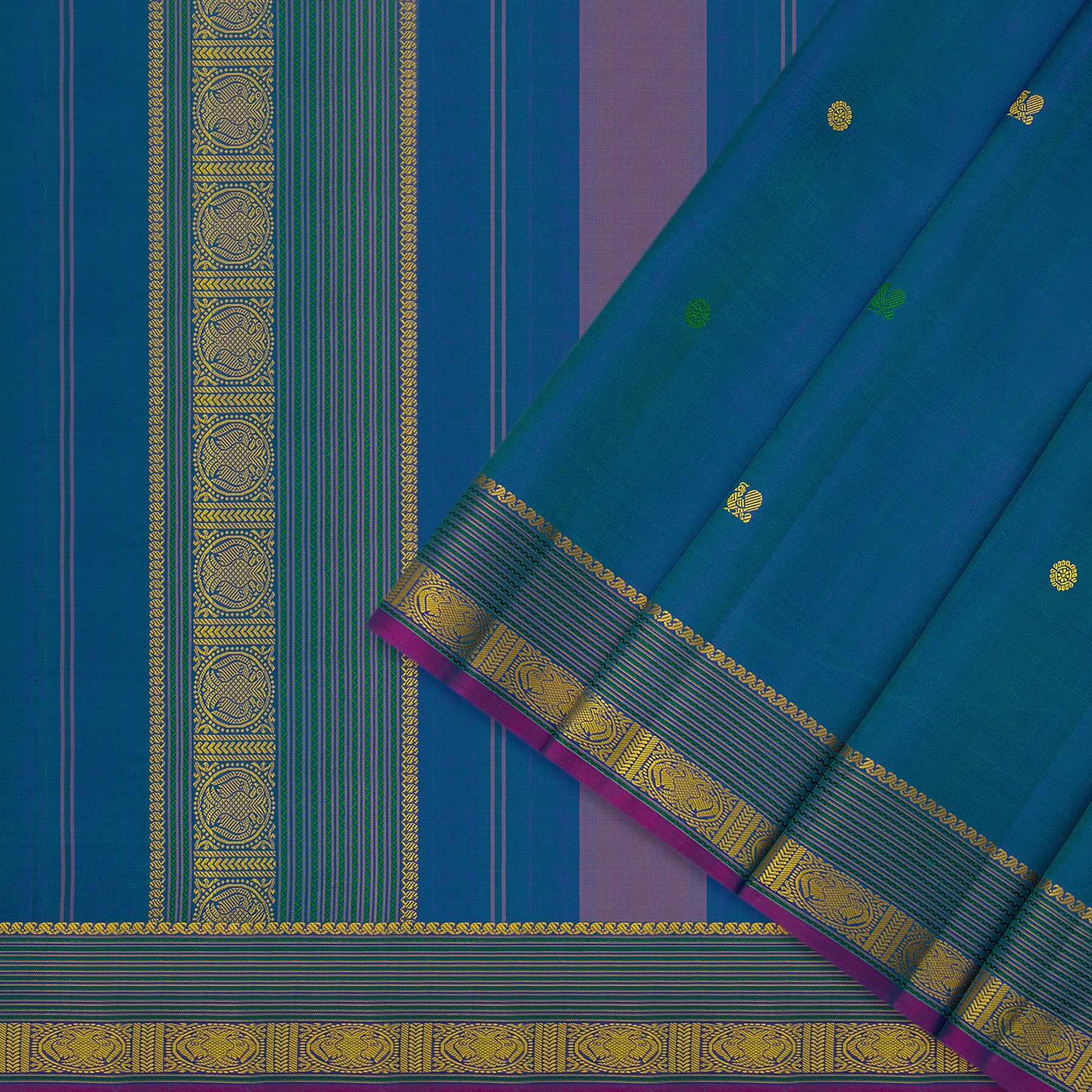 Kanakavalli Kanjivaram Silk Sari 23-598-HS001-01318 - Cover View