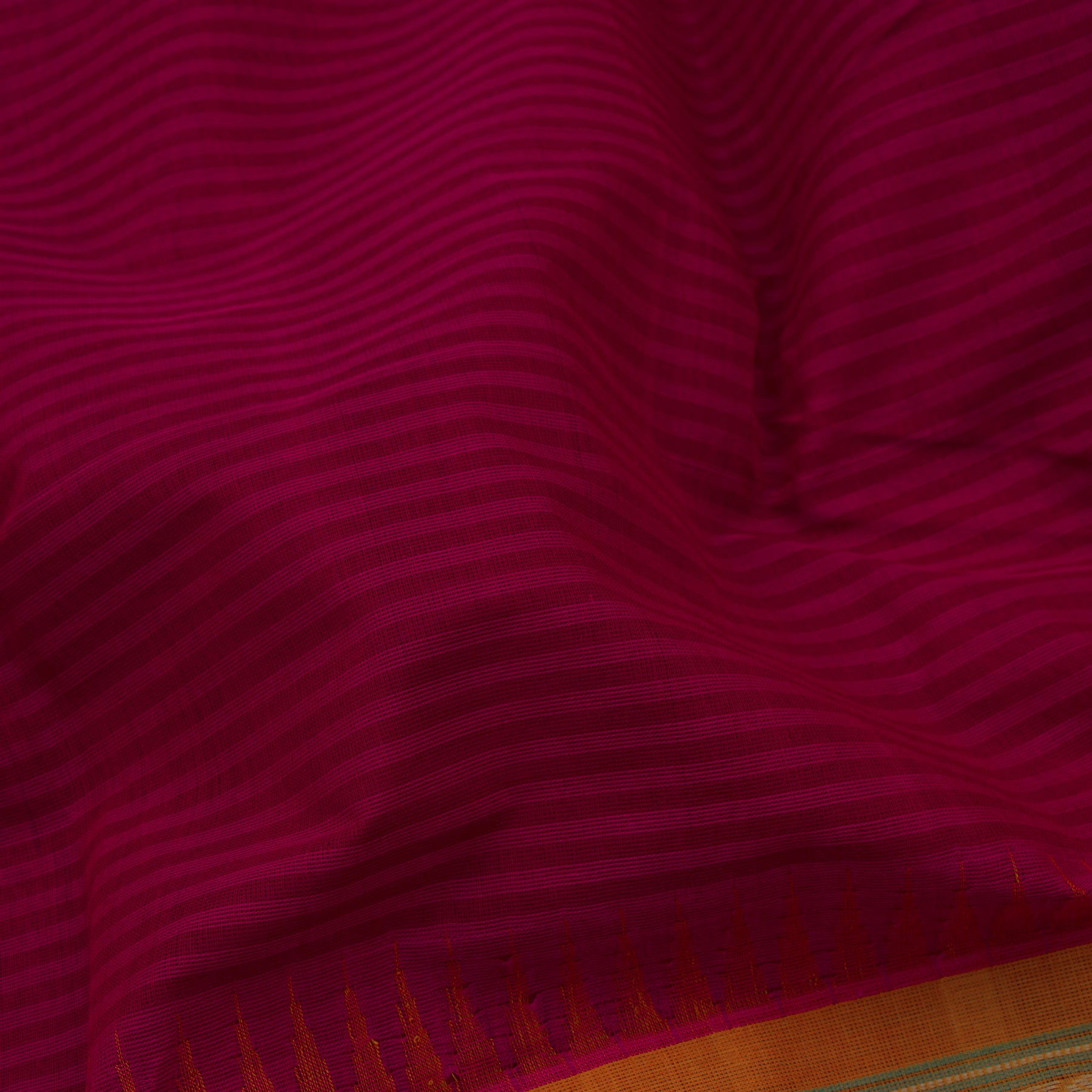 Kanakavalli Kanchi Cotton Sari 23-598-HS003-01395 - Fabric View