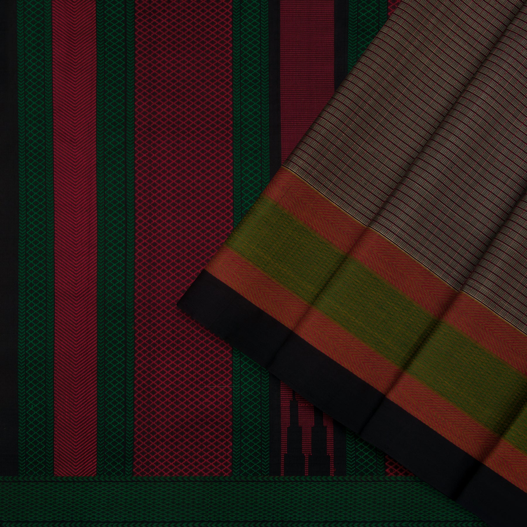 Kanakavalli Silk/Cotton Sari 23-598-HS005-00155 - Cover View