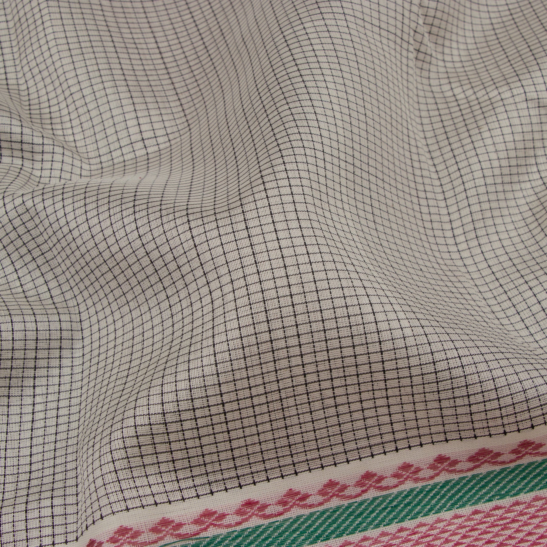 Kanakavalli Silk/Cotton Sari 23-598-HS005-00219 - Fabric View