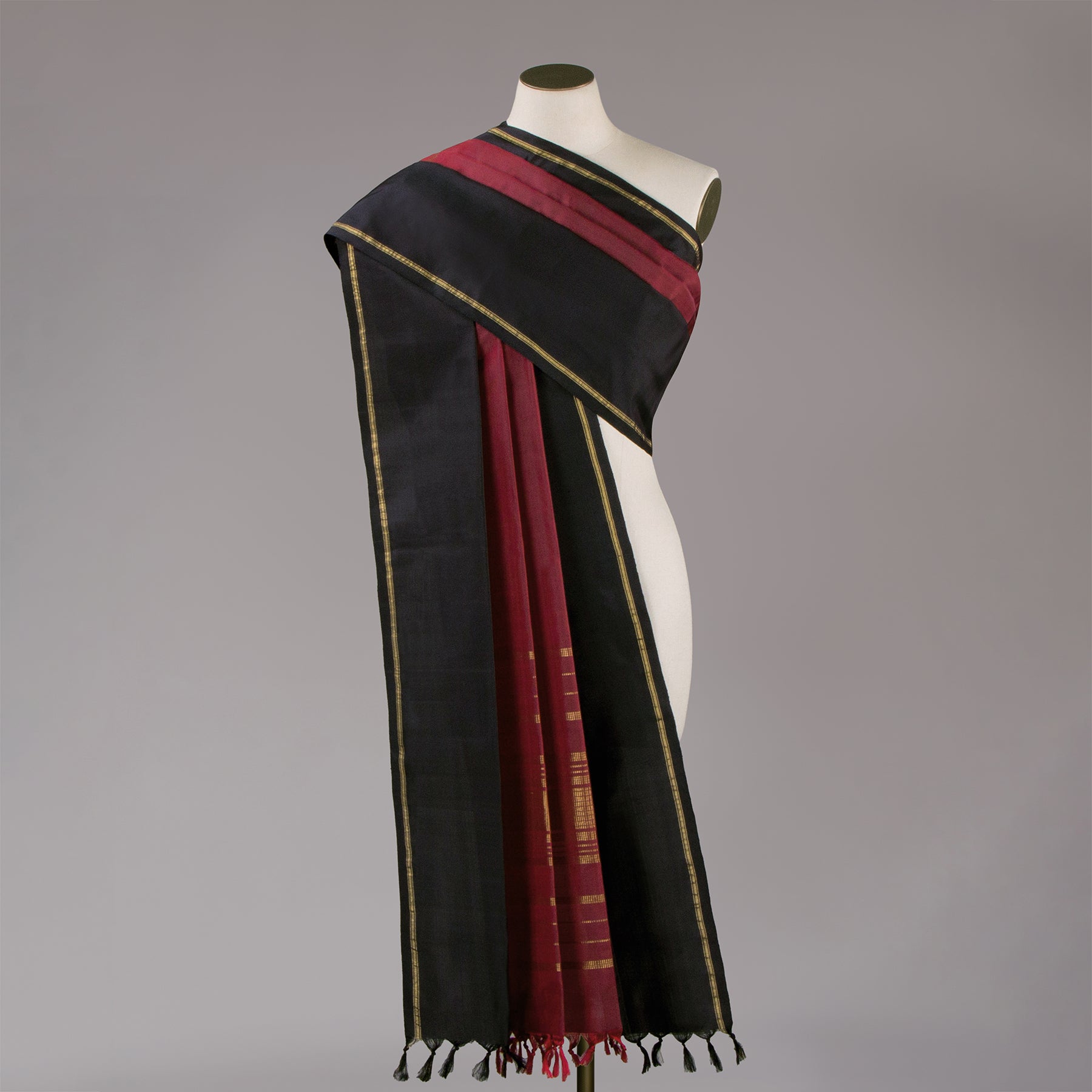 Kanakavalli Kanjivaram Silk Dupatta 23-599-HD001-12519 - Drape View