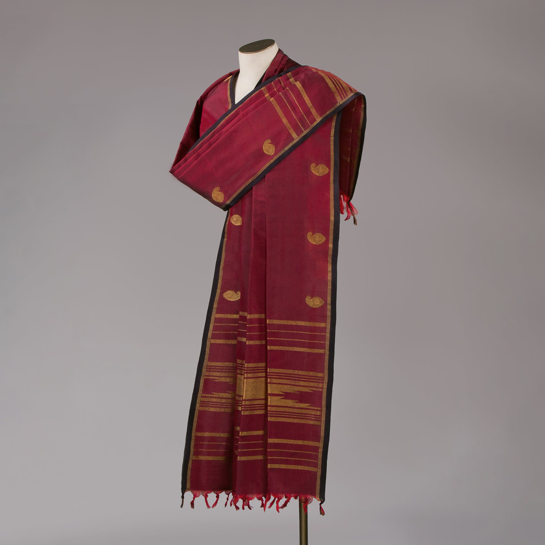 Kanakavalli Kanjivaram Silk Dupatta 23-599-HD001-13320 - Drape View