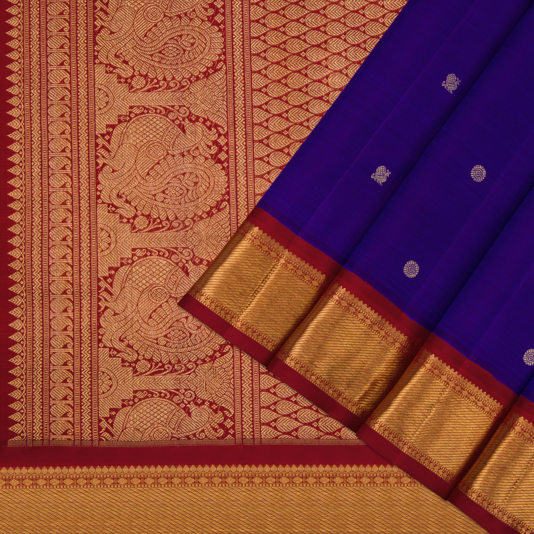 Kanakavalli Kanjivaram Silk Sari 23-599-HS001-00744 - Cover View
