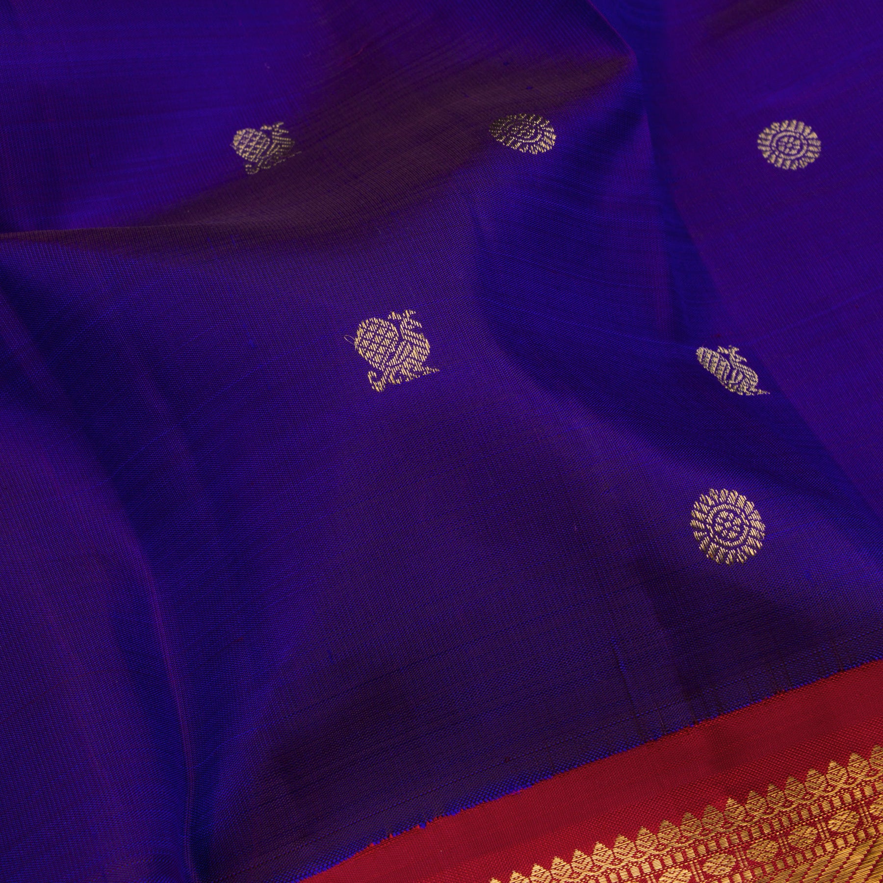 Kanakavalli Kanjivaram Silk Sari 23-599-HS001-00744 - Fabric View
