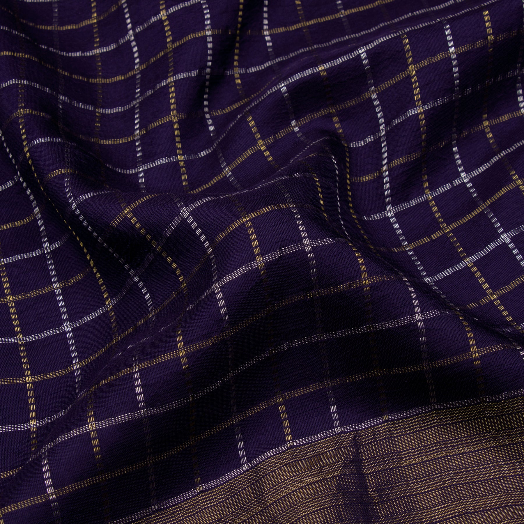 Kanakavalli Kanjivaram Silk Sari 23-599-HS001-00771 - Fabric View