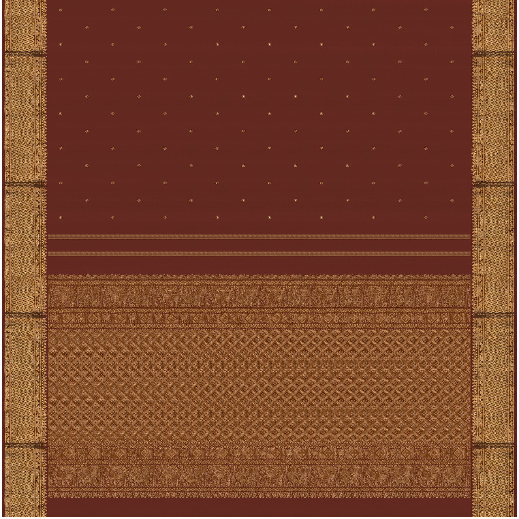 Kanakavalli Kanjivaram Silk Sari 23-599-HS001-00818 - Full View