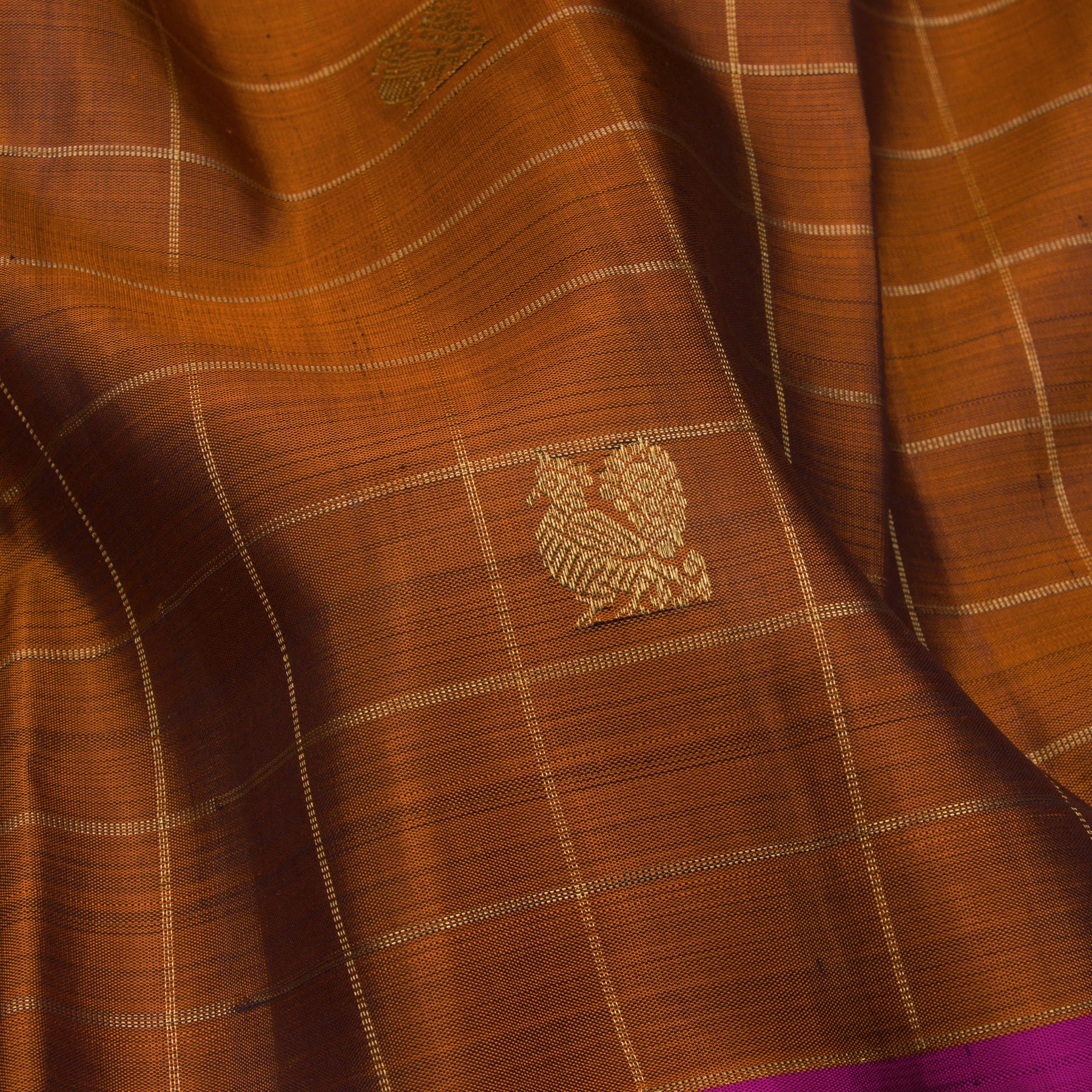 Kanakavalli Kanjivaram Silk Sari 23-599-HS001-01980 - Fabric View