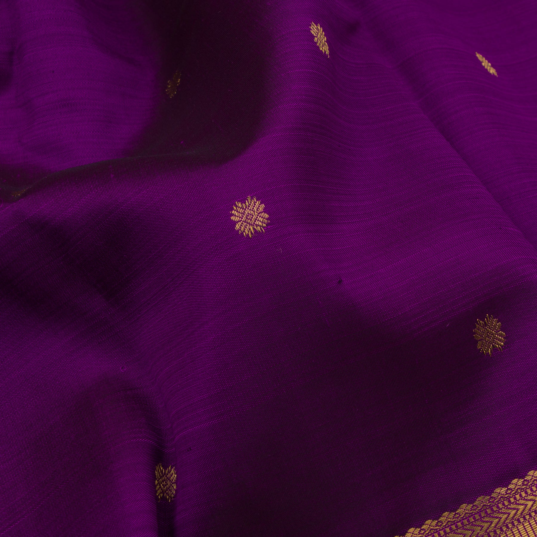 Kanakavalli Kanjivaram Silk Sari 23-599-HS001-02027 - Fabric View