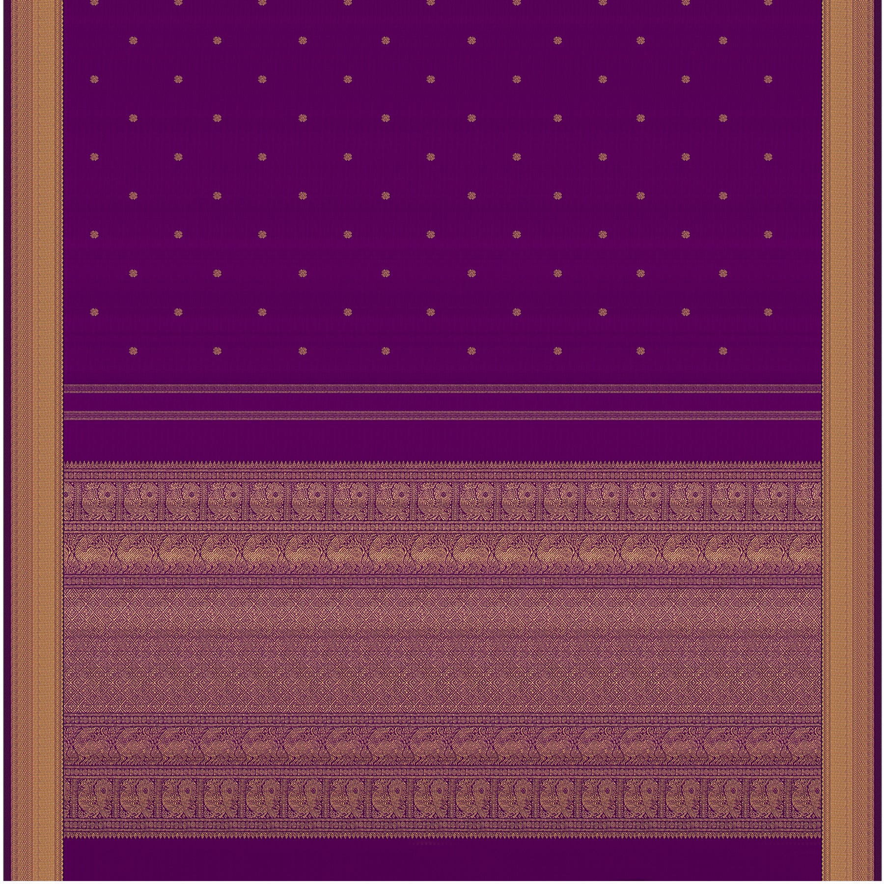 Kanakavalli Kanjivaram Silk Sari 23-599-HS001-02027 - Full View