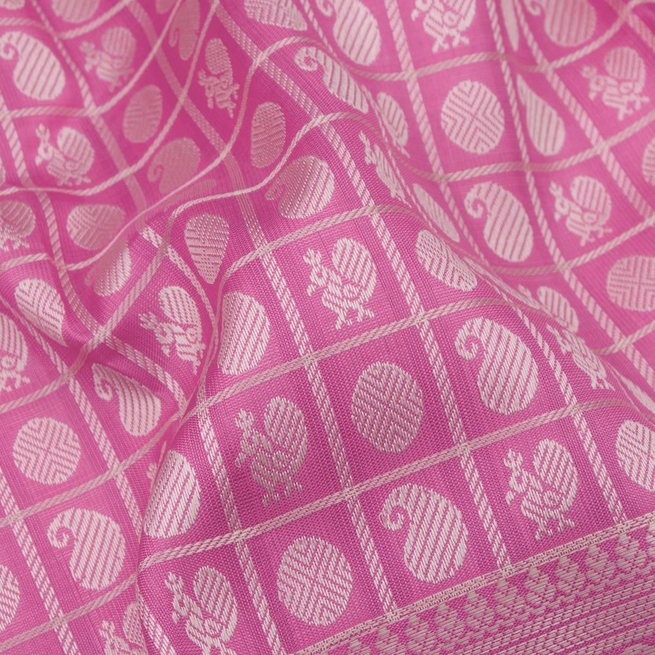 Kanakavalli Kanjivaram Silk Sari 23-599-HS001-02034 - Fabric View