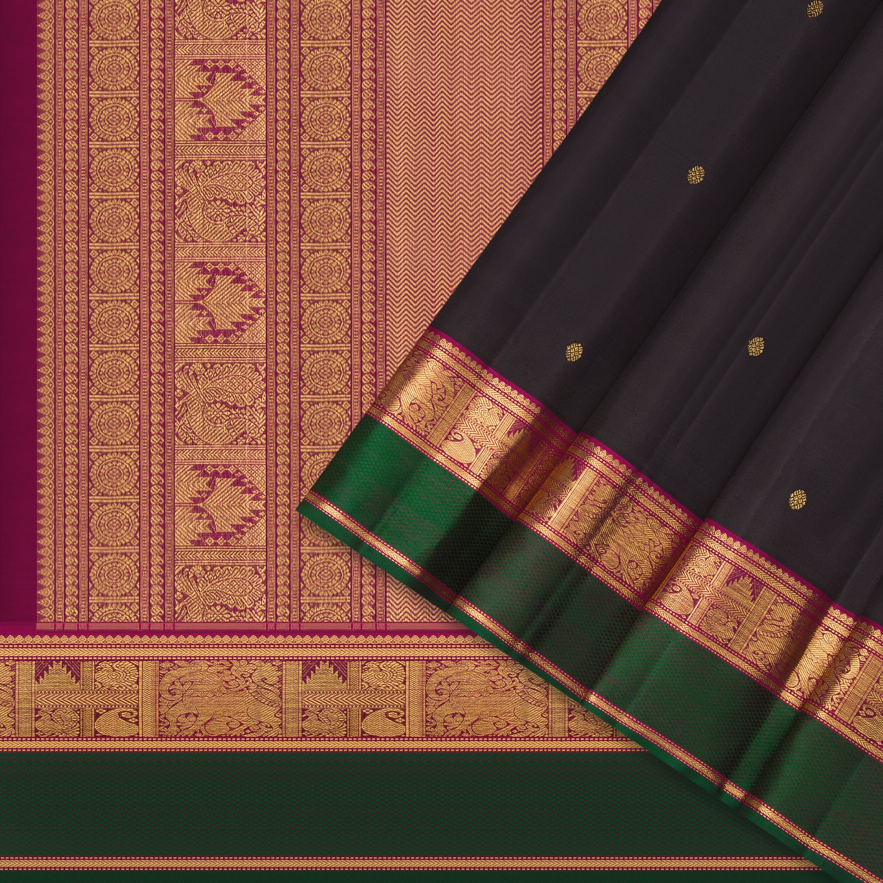 Kanakavalli Kanjivaram Silk Sari 23-599-HS001-02057 - Cover View