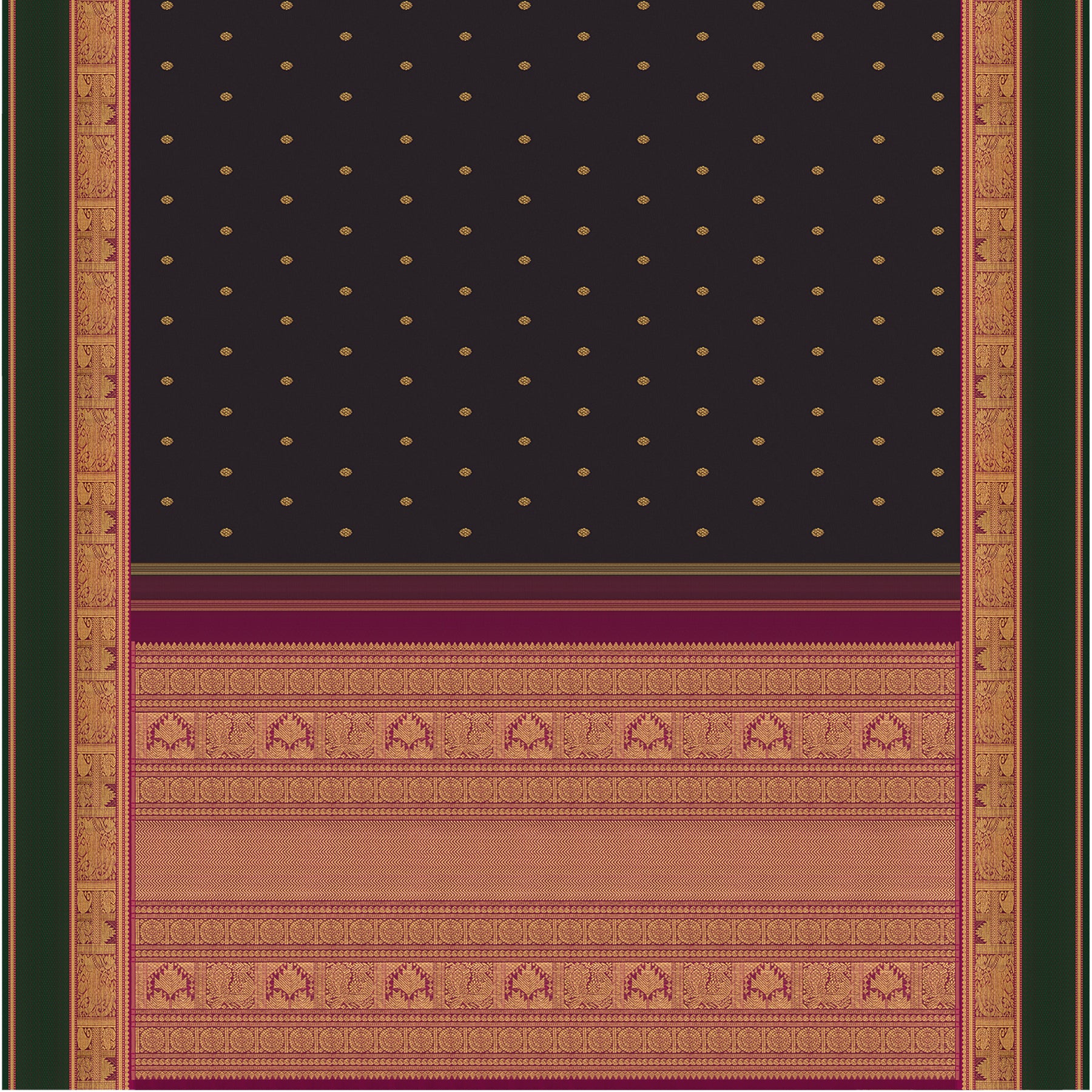 Kanakavalli Kanjivaram Silk Sari 23-599-HS001-02057 - Full View