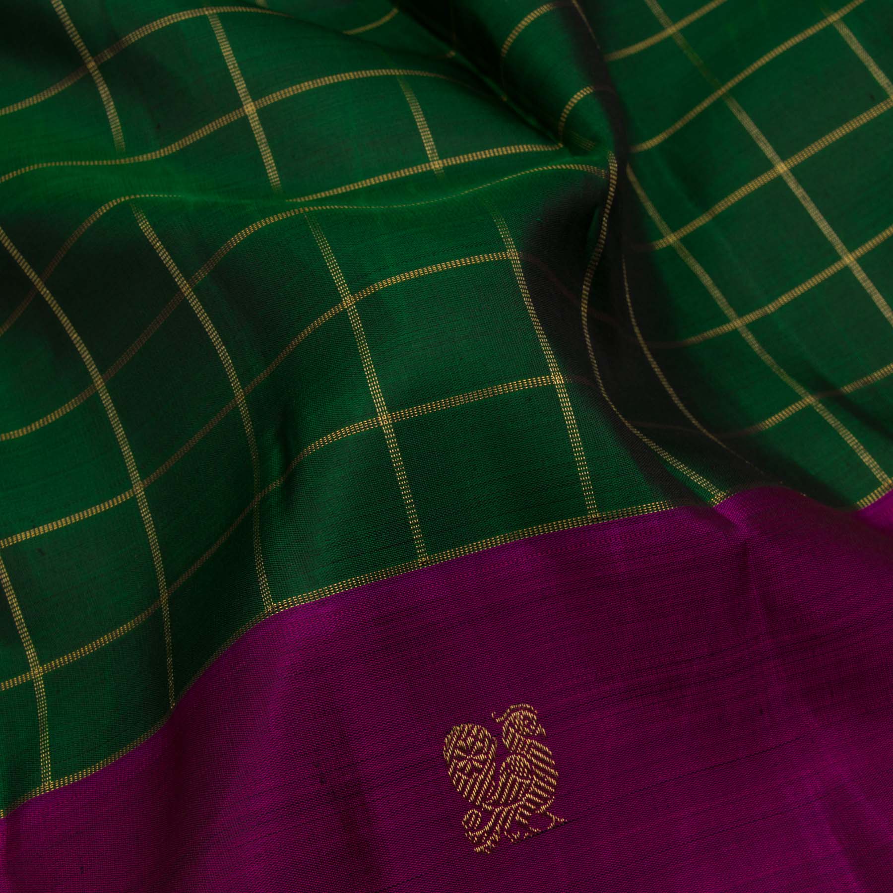 Kanakavalli Kanjivaram Silk Sari 23-599-HS001-02801 - Fabric View