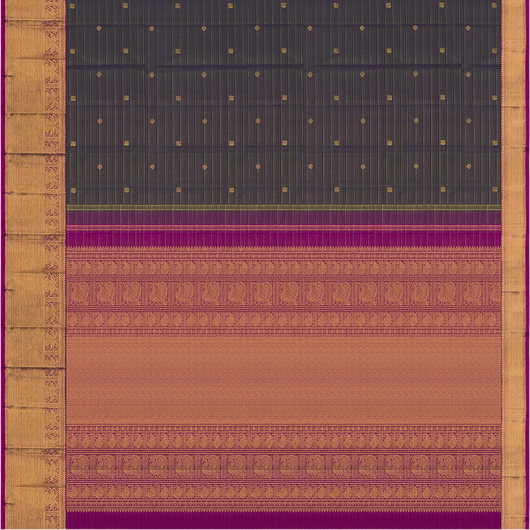 Kanakavalli Kanjivaram Silk Sari 23-599-HS001-03134 - Full View