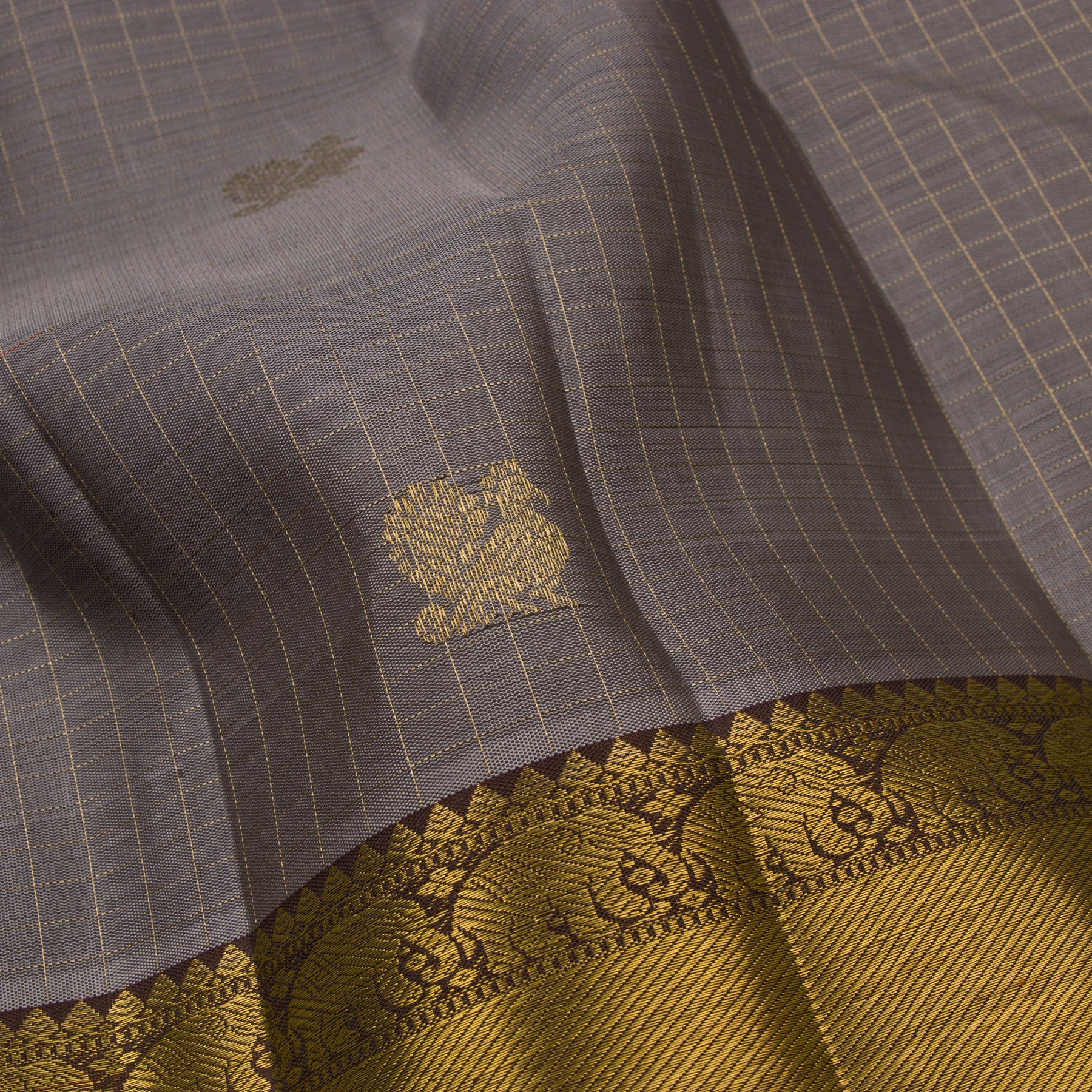 Kanakavalli Kanjivaram Silk Sari 23-599-HS001-03152 - Fabric View