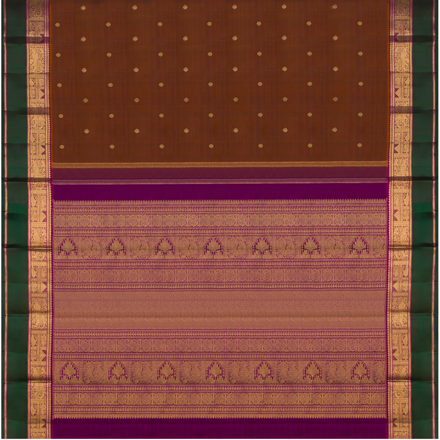Kanakavalli Kanjivaram Silk Sari 23-599-HS001-03153 - Full View