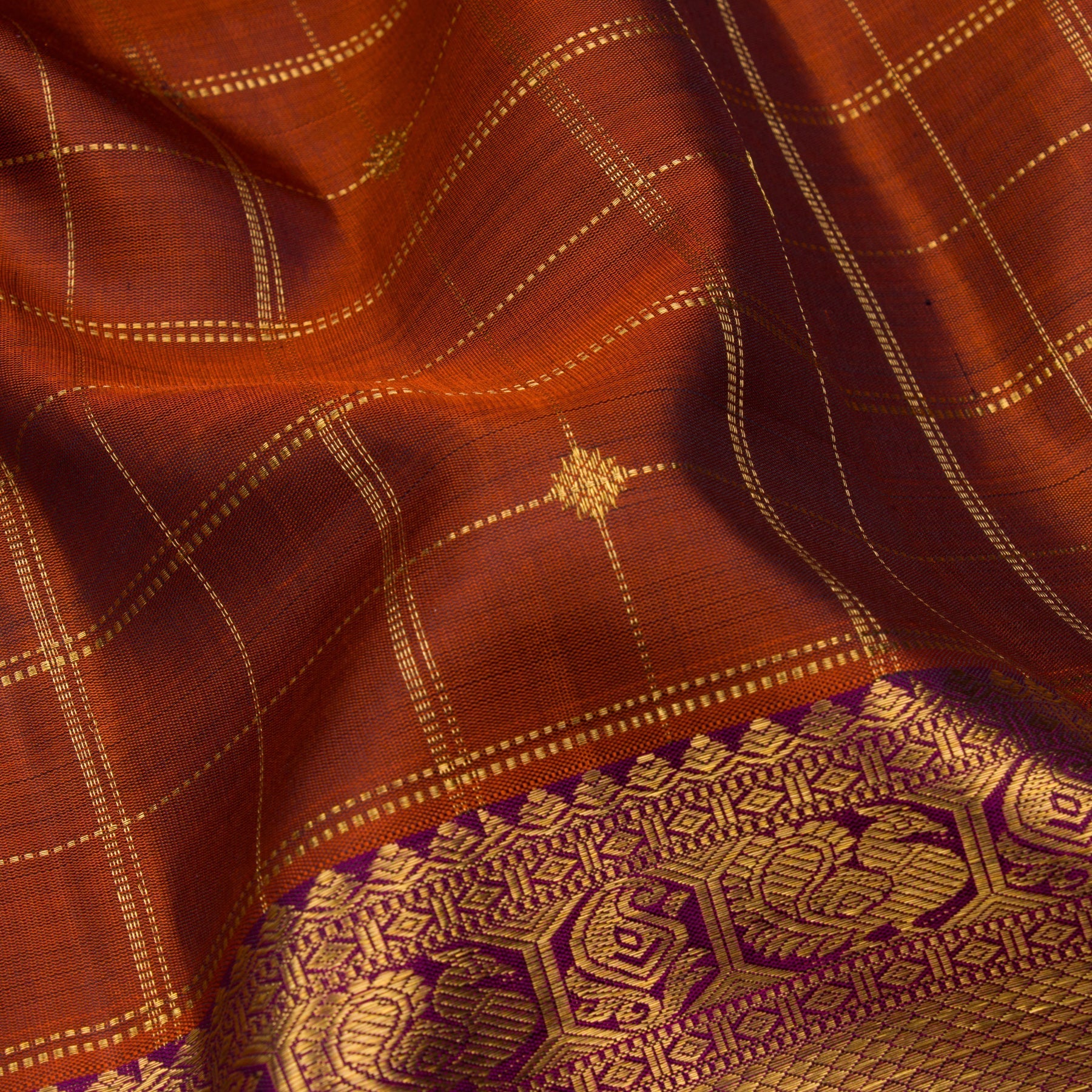 Kanakavalli Kanjivaram Silk Sari 23-599-HS001-03165 - Fabric View