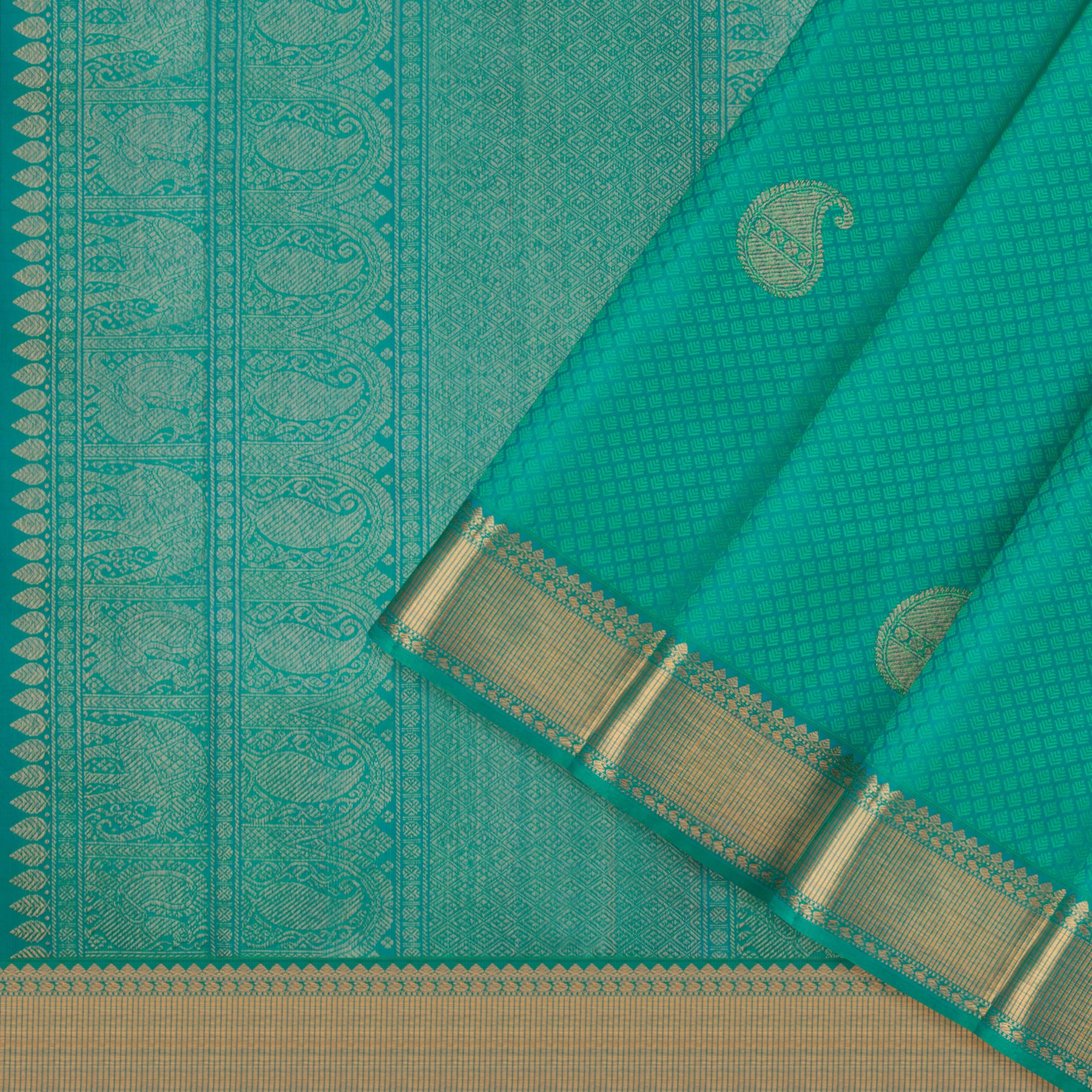 Kanakavalli Kanjivaram Silk Sari 23-599-HS001-03167 - Cover View
