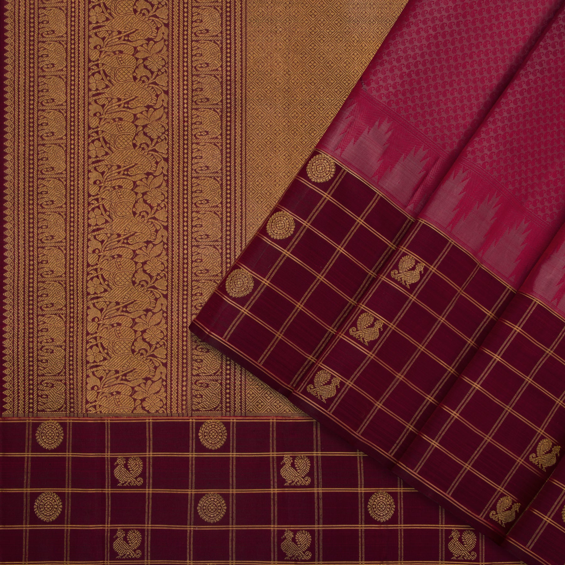 Kanakavalli Kanjivaram Silk Sari 23-599-HS001-03168 - Cover View
