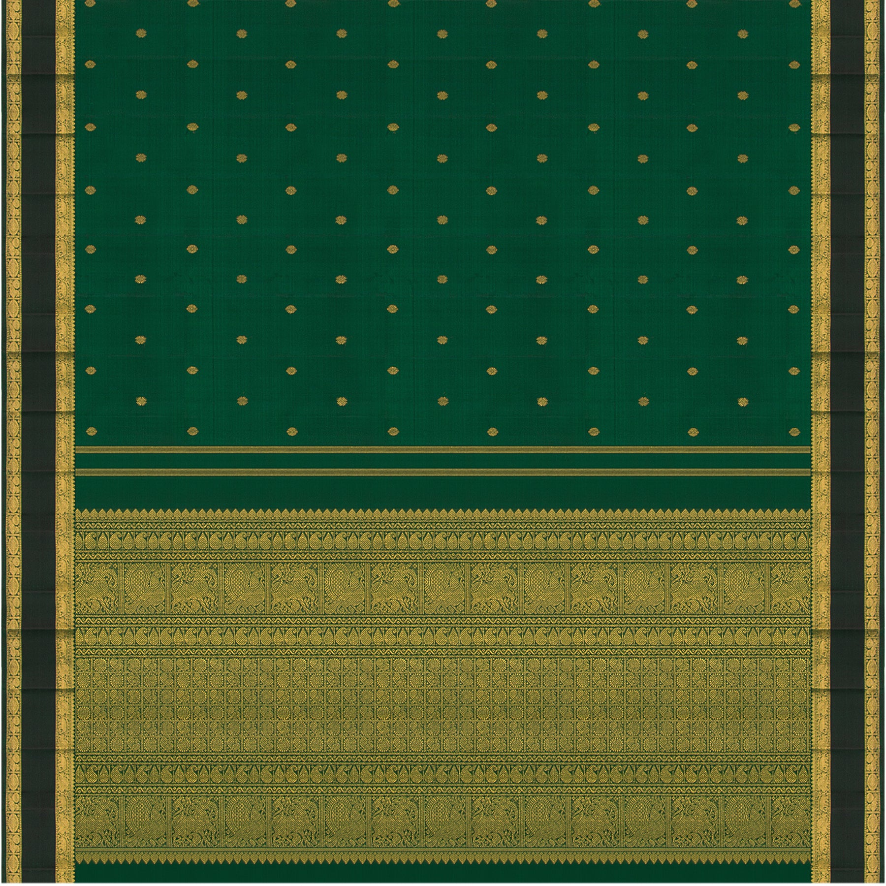 Kanakavalli Kanjivaram Silk Sari 23-599-HS001-03192 - Full View