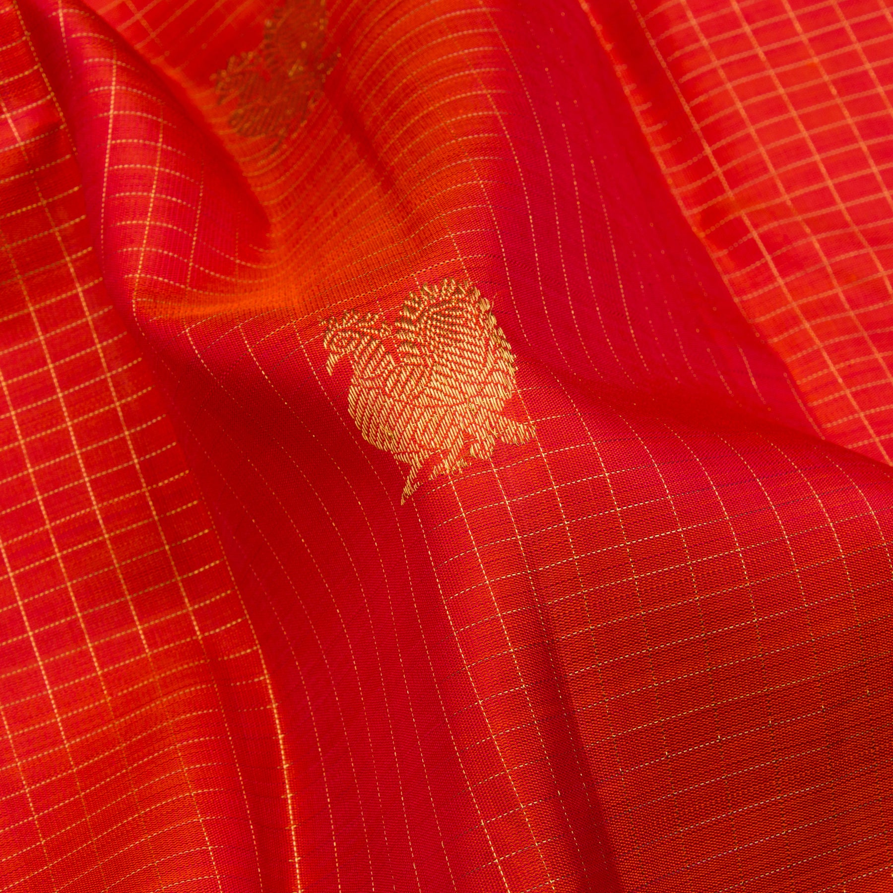Kanakavalli Kanjivaram Silk Sari 23-599-HS001-04077 - Fabric View