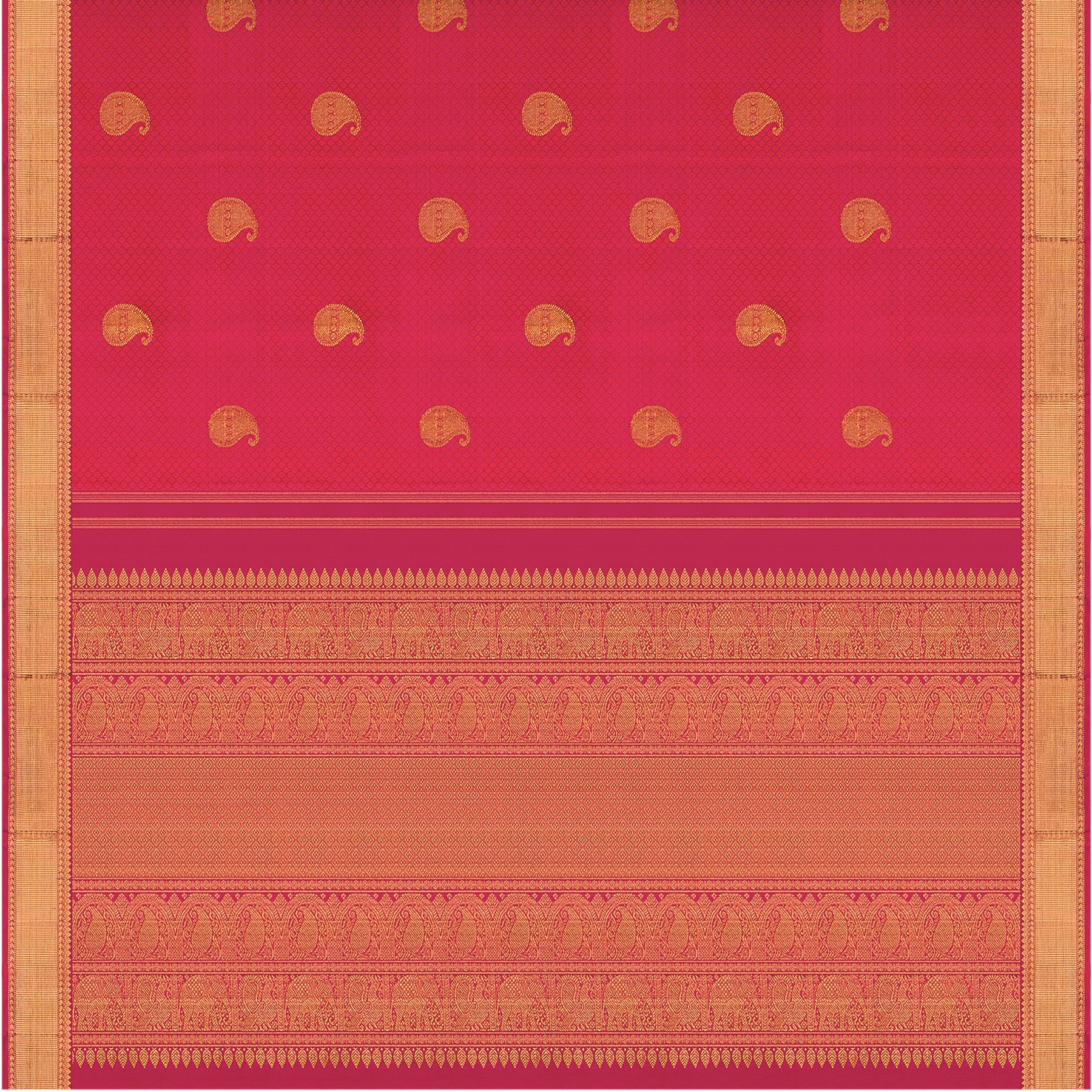 Kanakavalli Kanjivaram Silk Sari 23-599-HS001-04080 - Full View