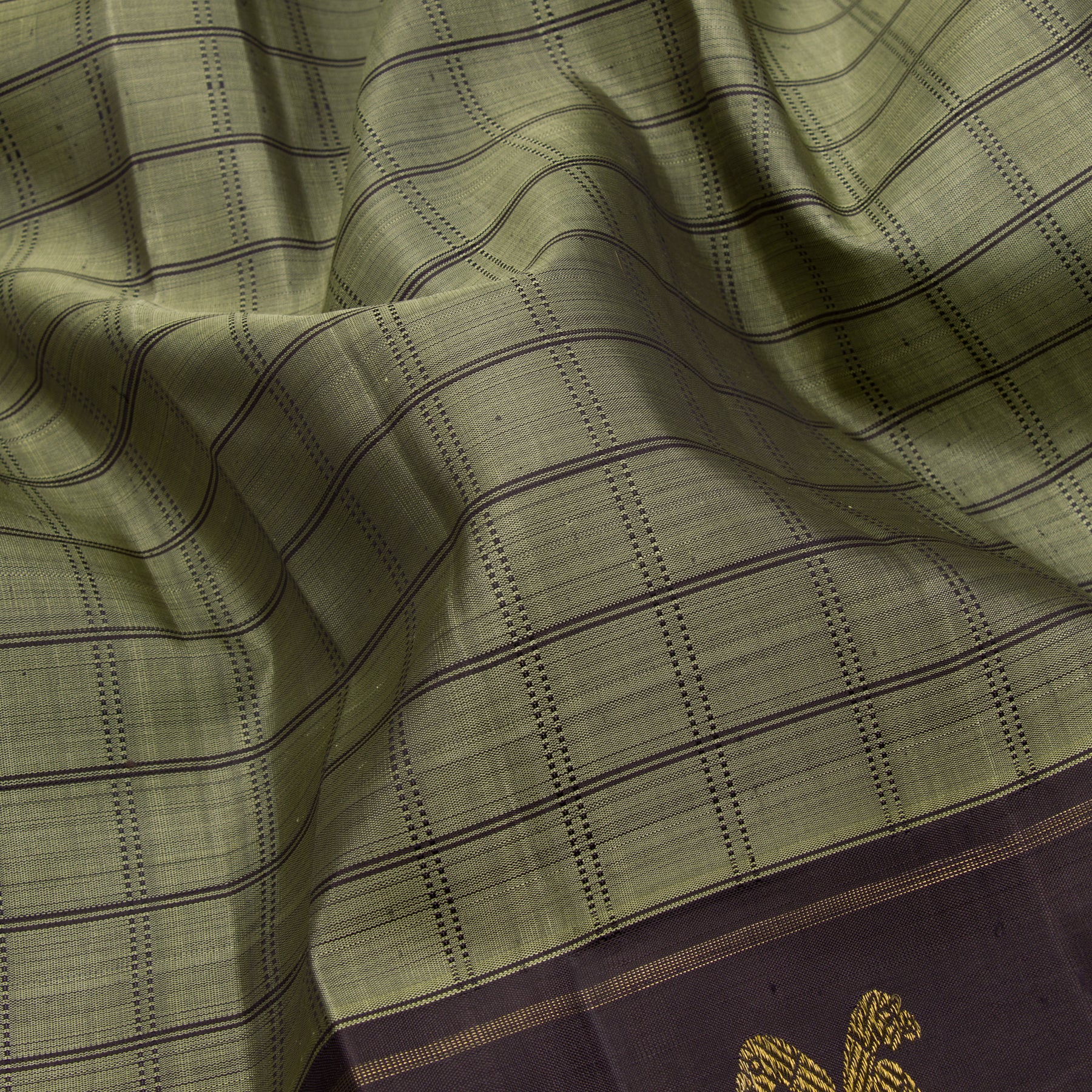 Kanakavalli Kanjivaram Silk Sari 23-599-HS001-05214 - Fabric View