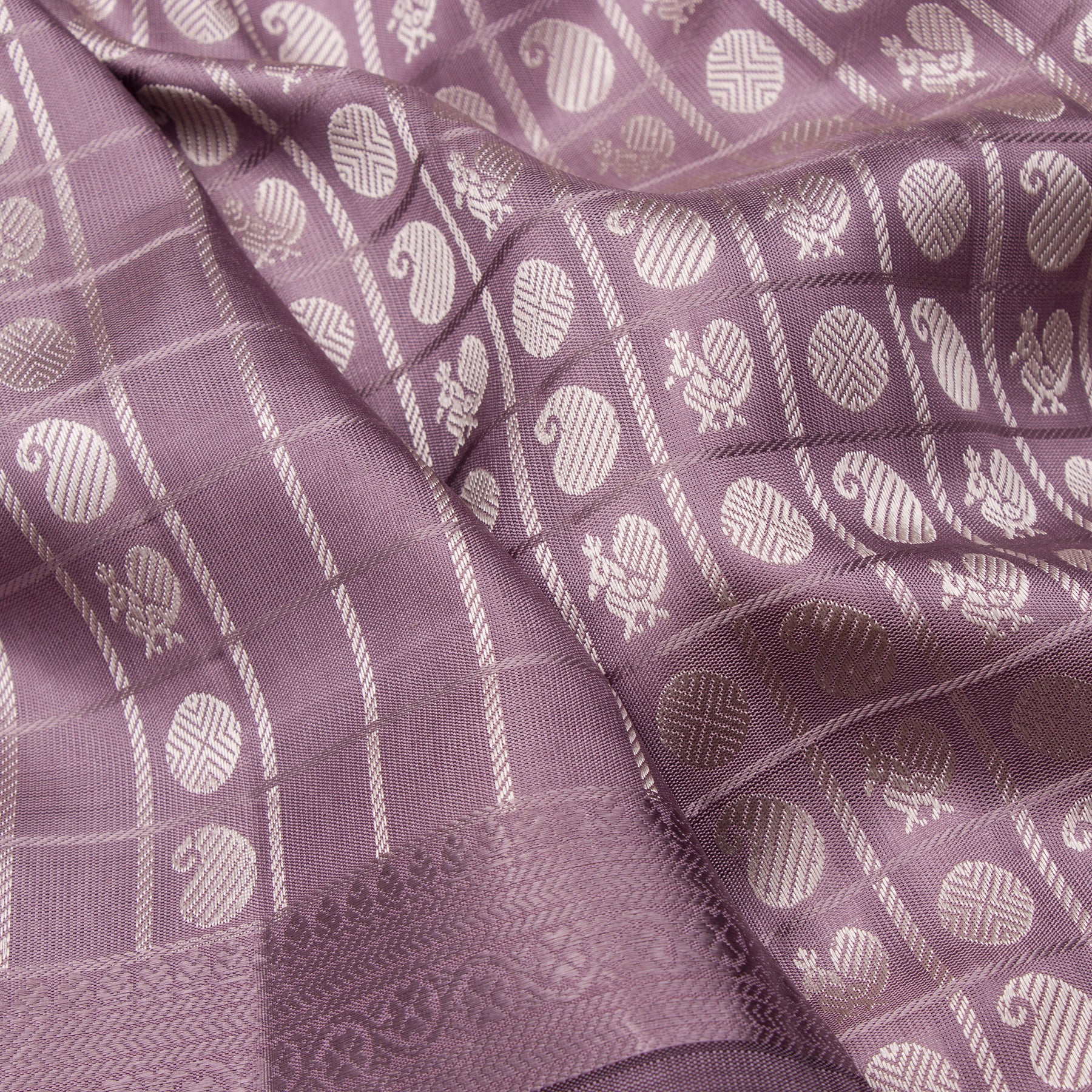 Kanakavalli Kanjivaram Silk Sari 23-599-HS001-05248 - Fabric View