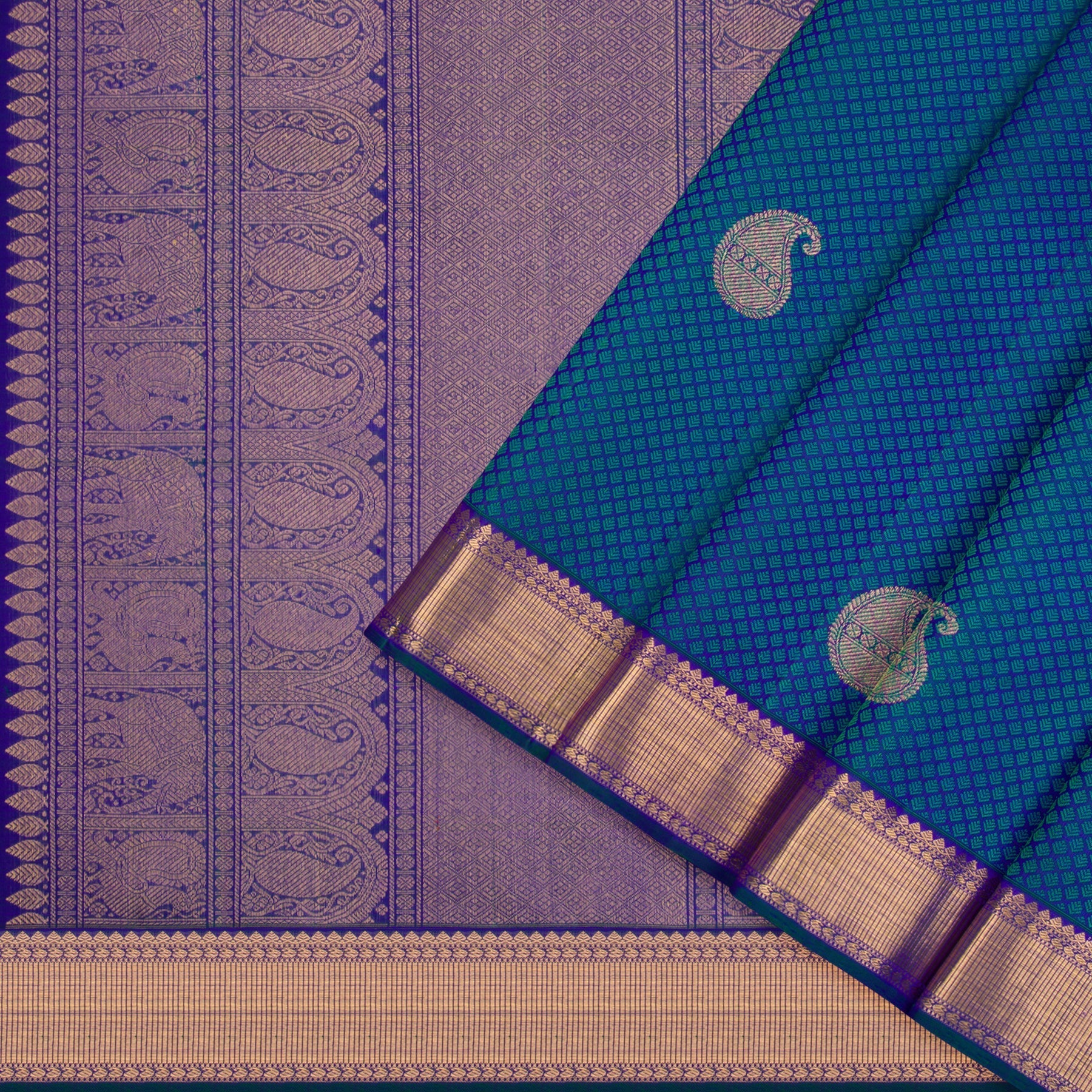 Kanakavalli Kanjivaram Silk Sari 23-599-HS001-05263 - Cover View