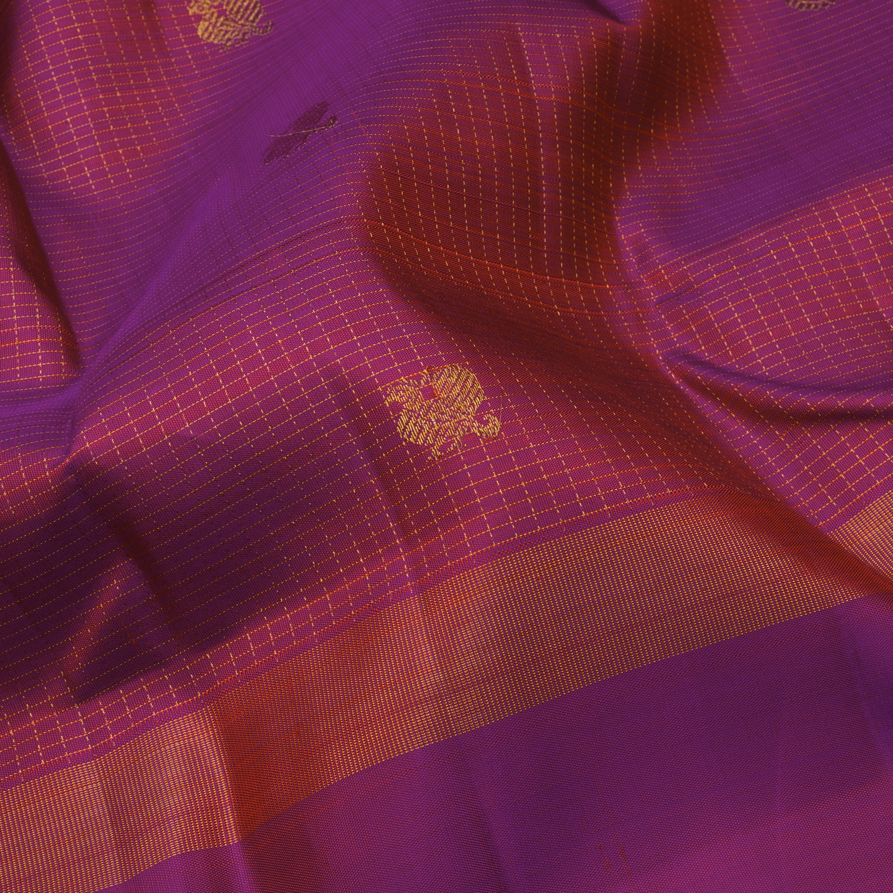 Kanakavalli Kanjivaram Silk Sari 23-599-HS001-05272 - Fabric View