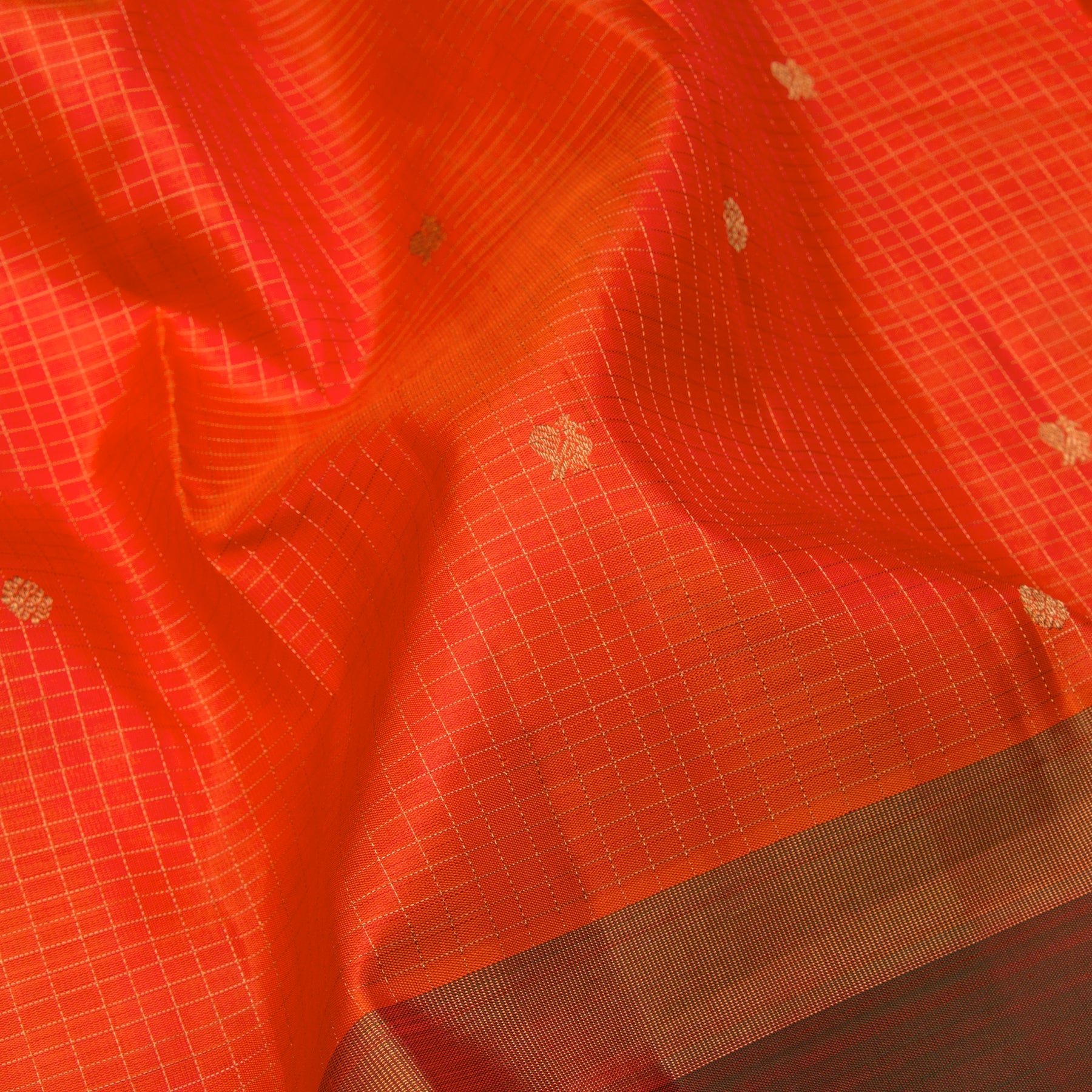 Kanakavalli Kanjivaram Silk Sari 23-599-HS001-06827 - Fabric View