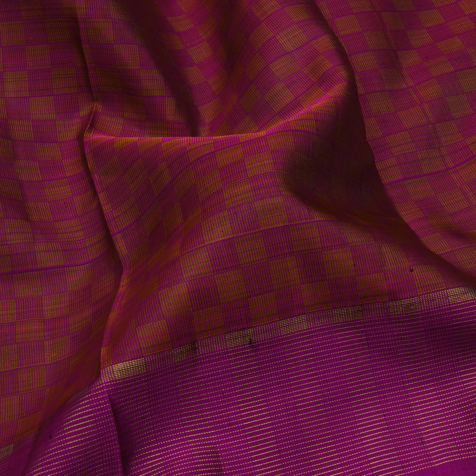 Kanakavalli Kanjivaram Silk Sari 23-599-HS001-08151 - Fabric View