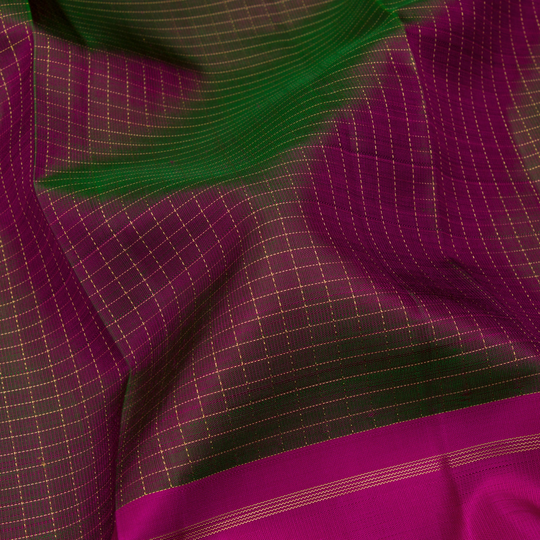 Kanakavalli Kanjivaram Silk Sari 23-599-HS001-08182 - Fabric View