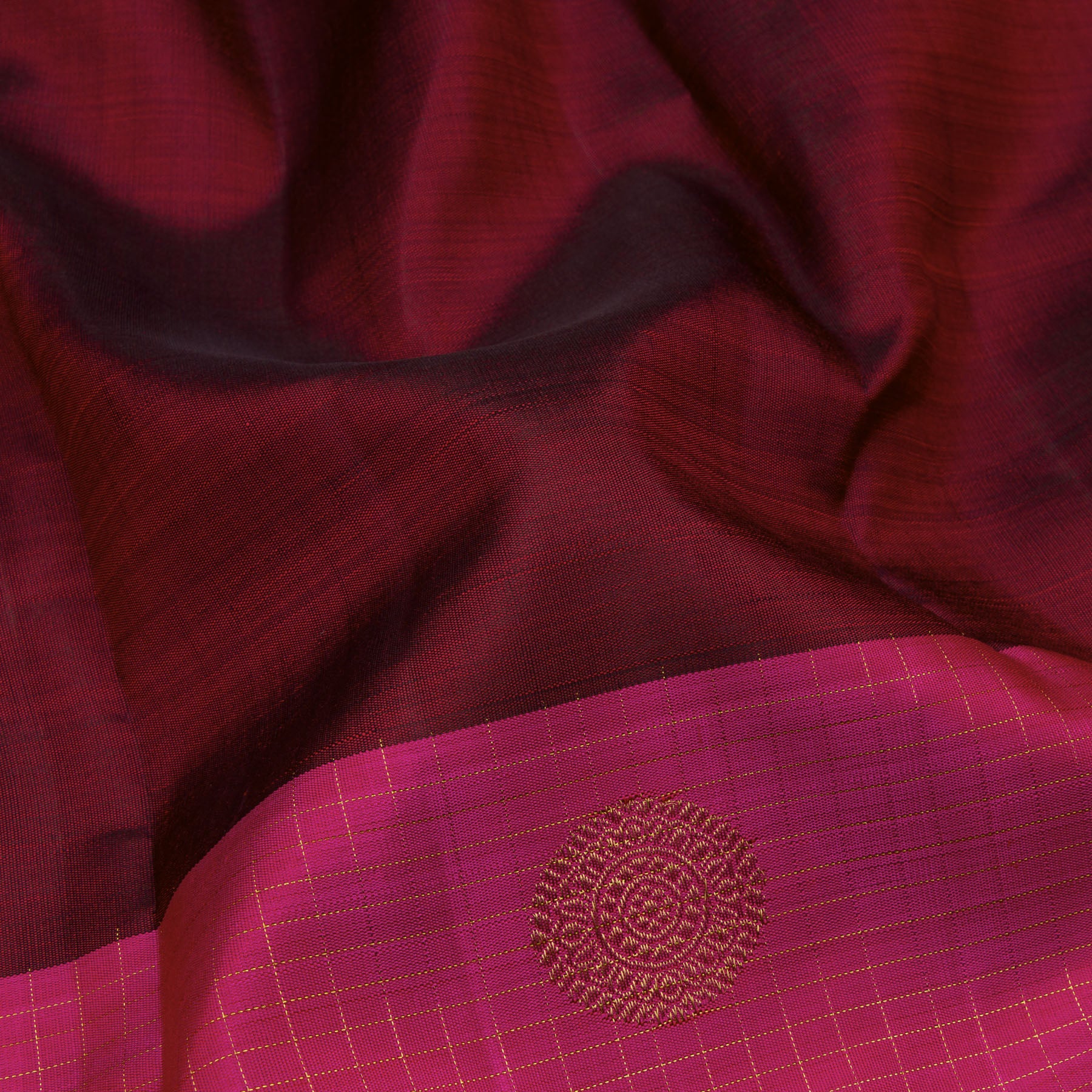 Kanakavalli Kanjivaram Silk Sari 23-599-HS001-08184 - Fabric View