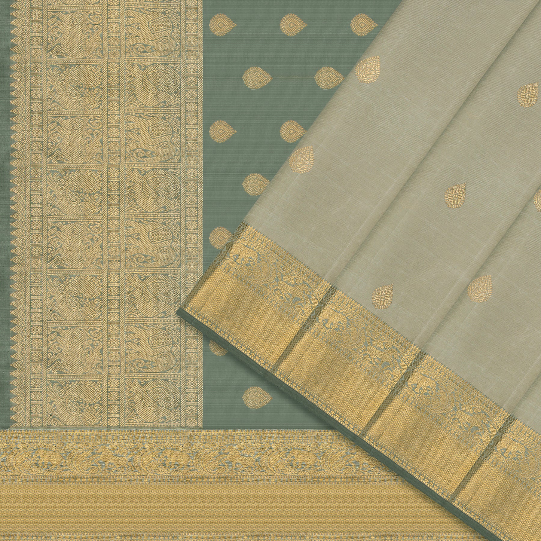 Kanakavalli Kanjivaram Silk Sari 23-599-HS001-08213 - Cover View