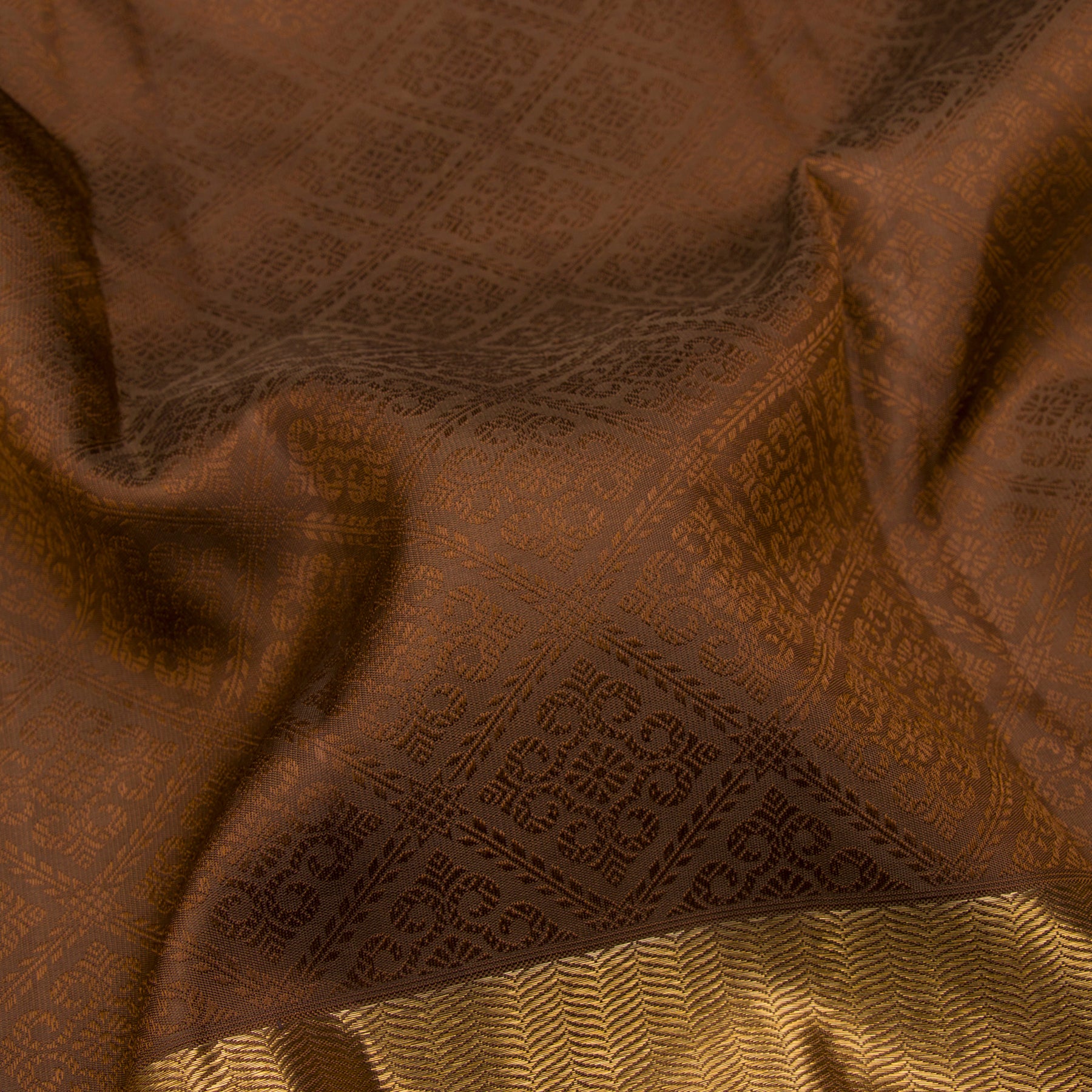 Kanakavalli Kanjivaram Silk Sari 23-599-HS001-08223 - Fabric View