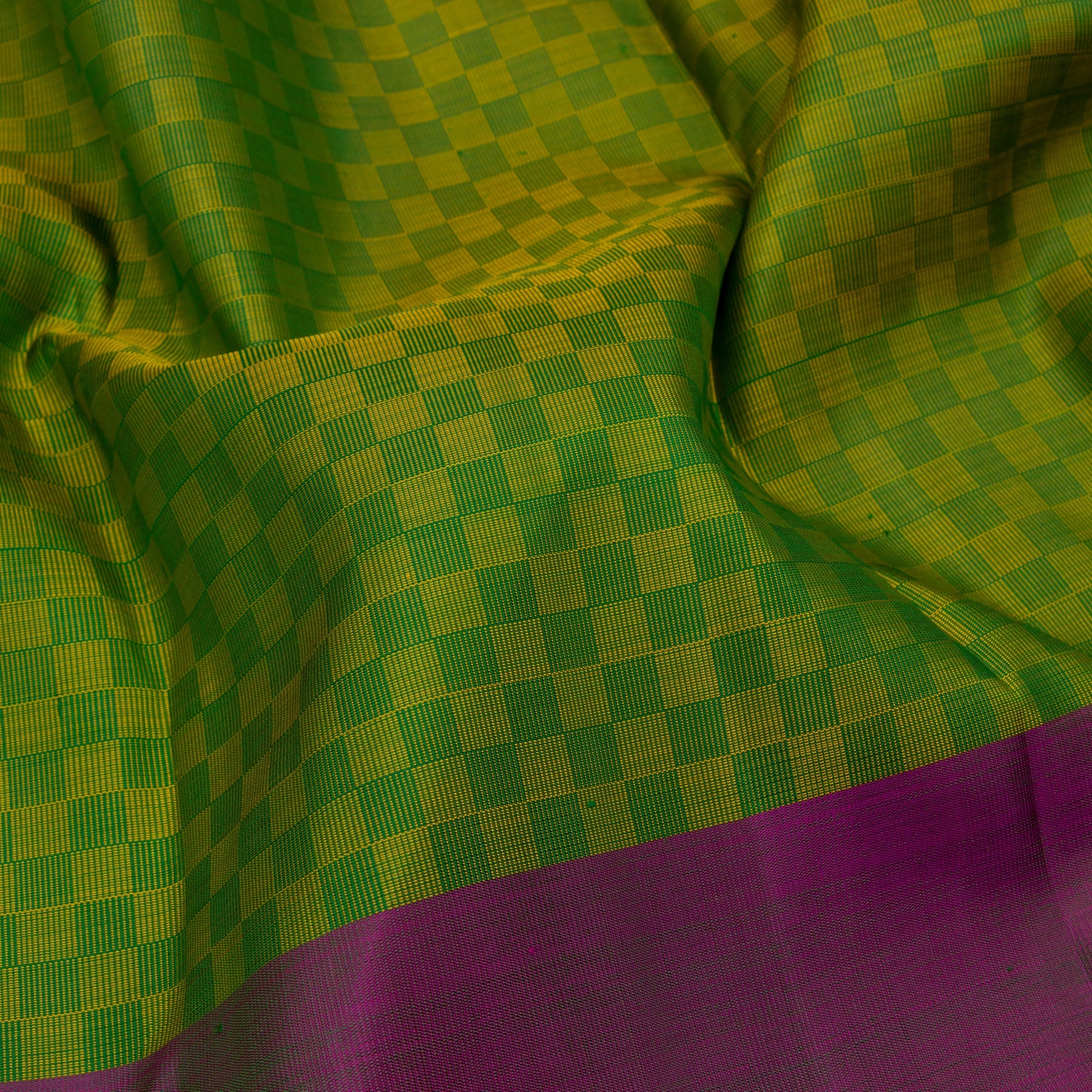 Kanakavalli Kanjivaram Silk Sari 23-599-HS001-09622 - Fabric View