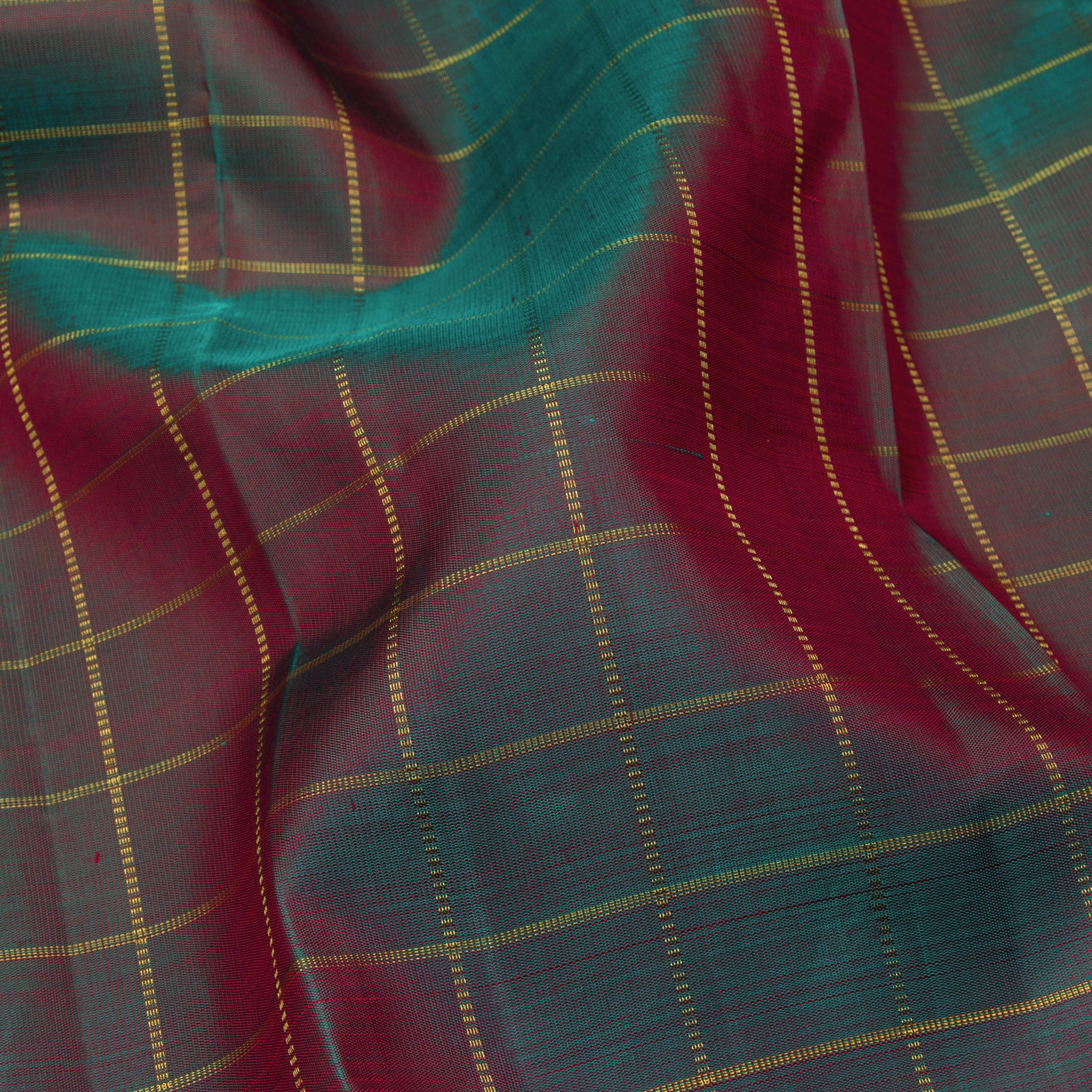 Kanakavalli Kanjivaram Silk Sari 23-599-HS001-09649 - Fabric View