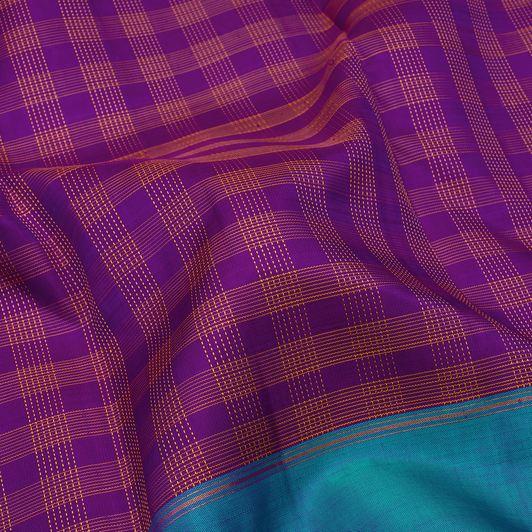 Kanakavalli Kanjivaram Silk Sari 23-599-HS001-09699 - Fabric View