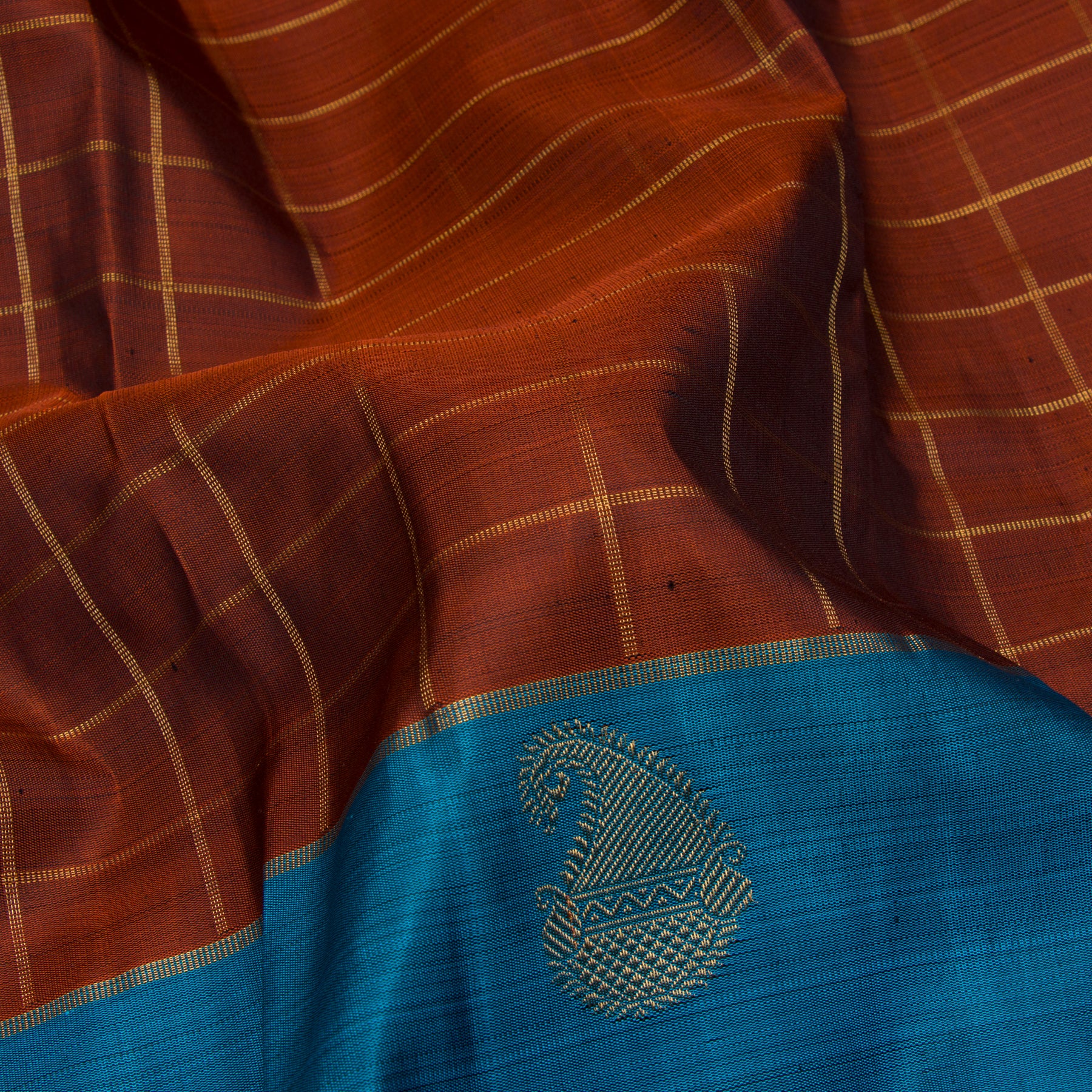 Kanakavalli Kanjivaram Silk Sari 23-599-HS001-09709 - Fabric View