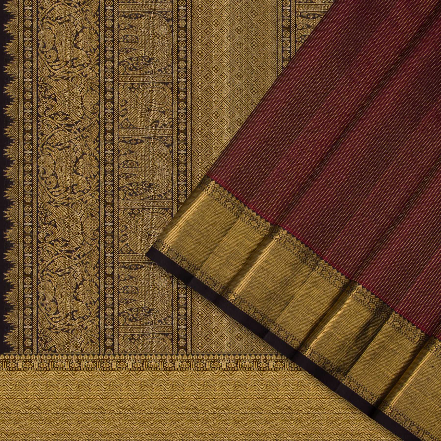 Kanakavalli Kanjivaram Silk Sari 23-599-HS001-09746 - Cover View