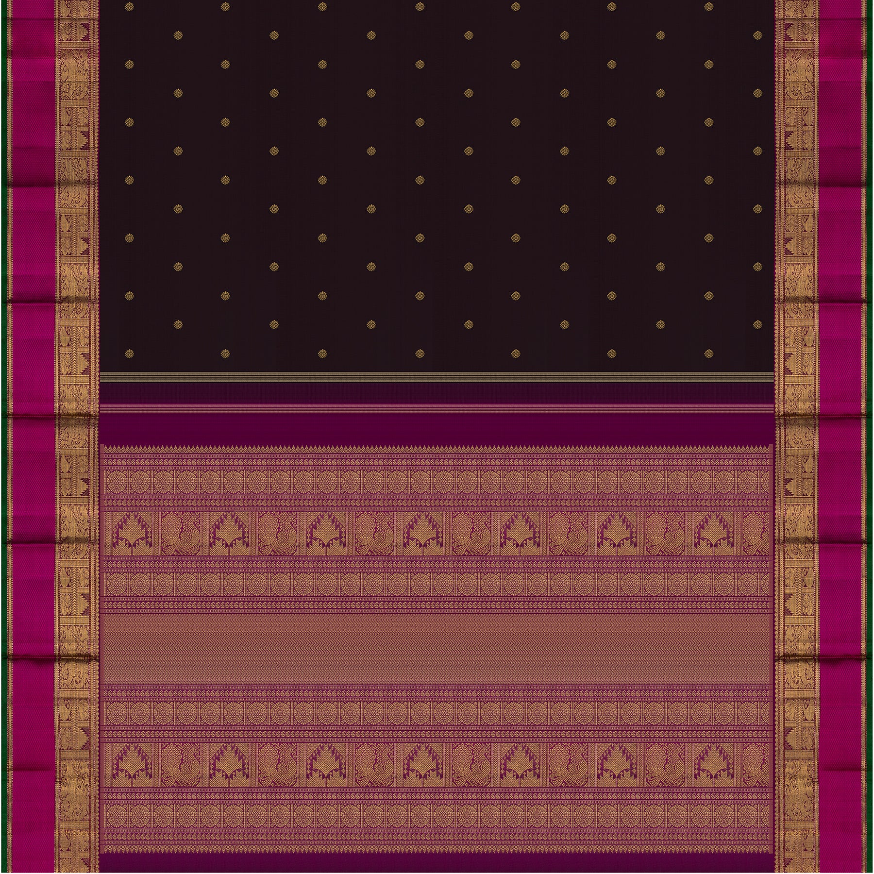 Kanakavalli Kanjivaram Silk Sari 23-599-HS001-09764 - Full View