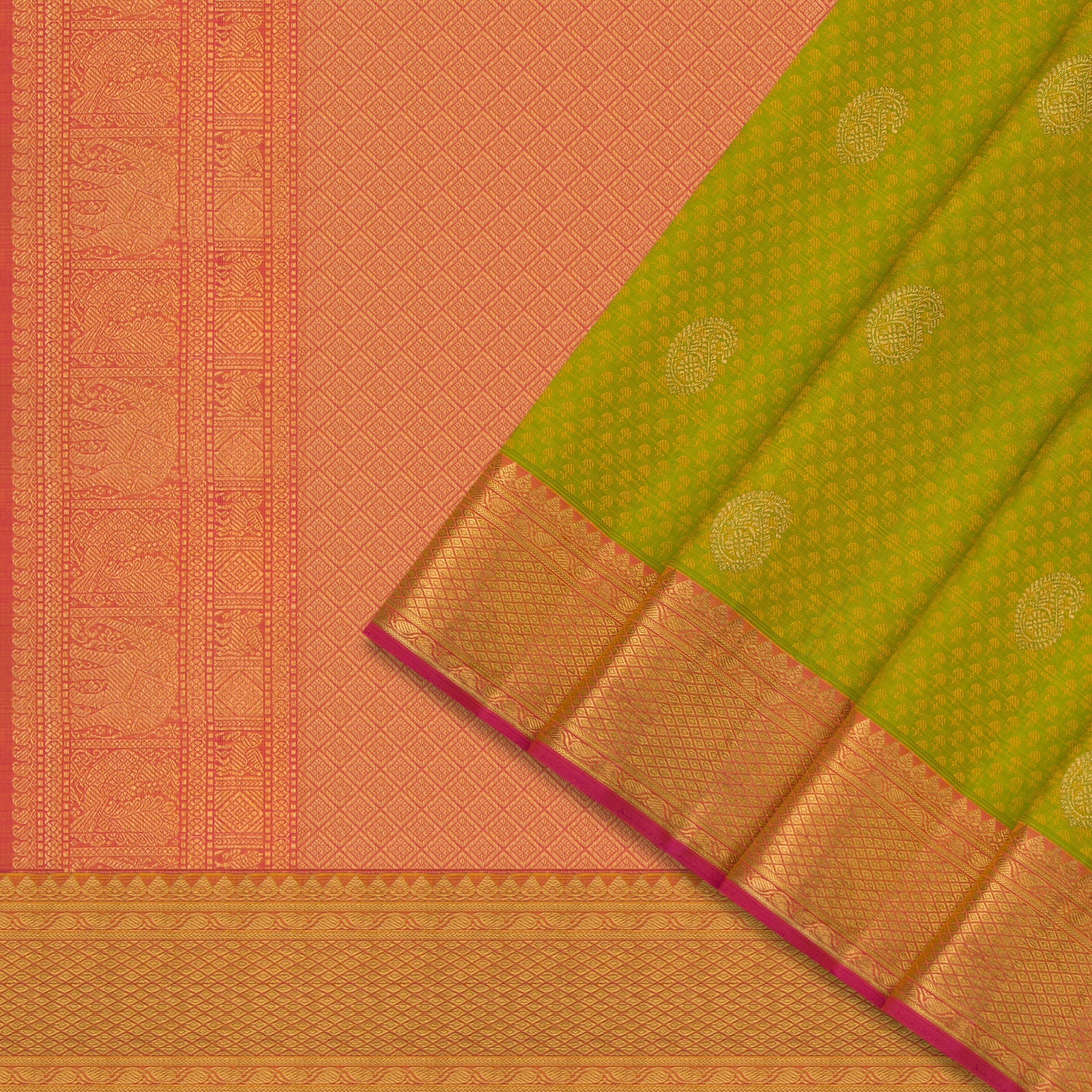 Kanakavalli Kanjivaram Silk Sari 23-599-HS001-09771 - Cover View