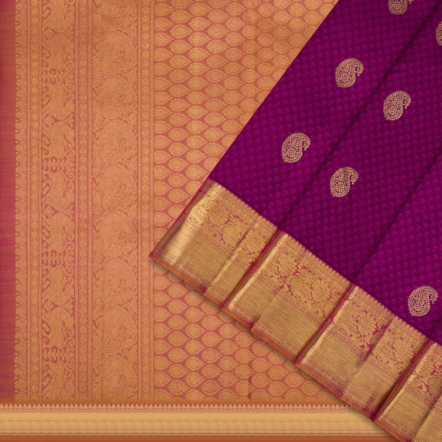 Kanakavalli Kanjivaram Silk Sari 23-599-HS001-09772 - Cover View