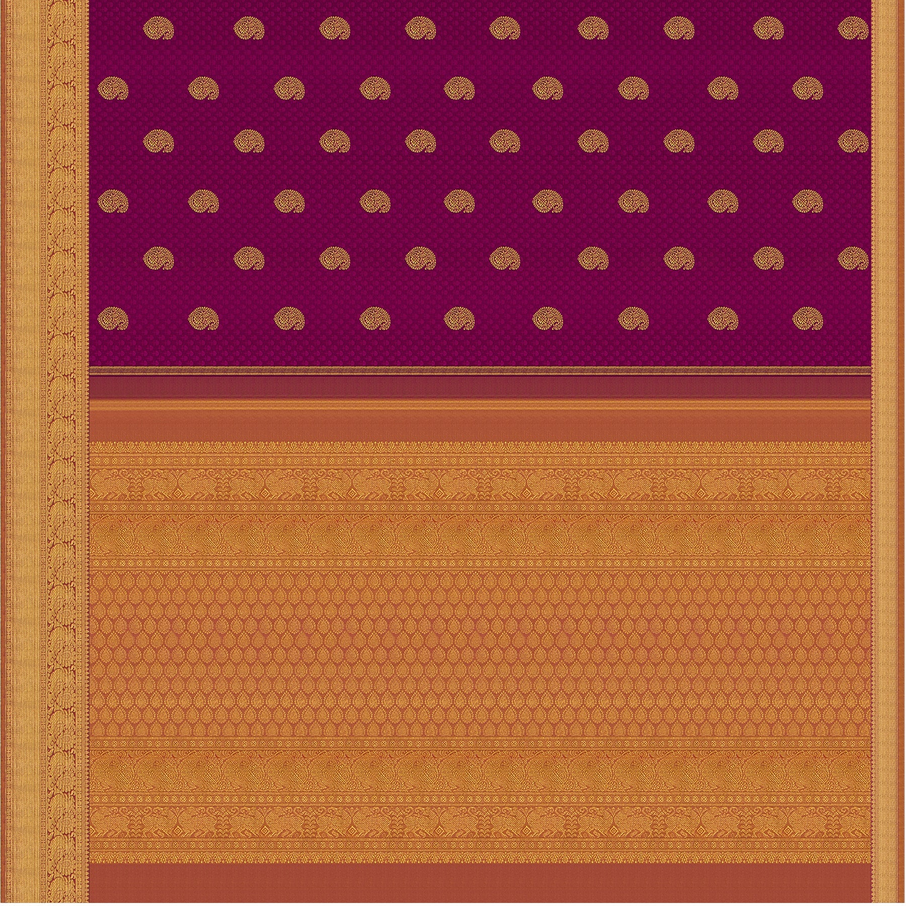 Kanakavalli Kanjivaram Silk Sari 23-599-HS001-09772 - Full View