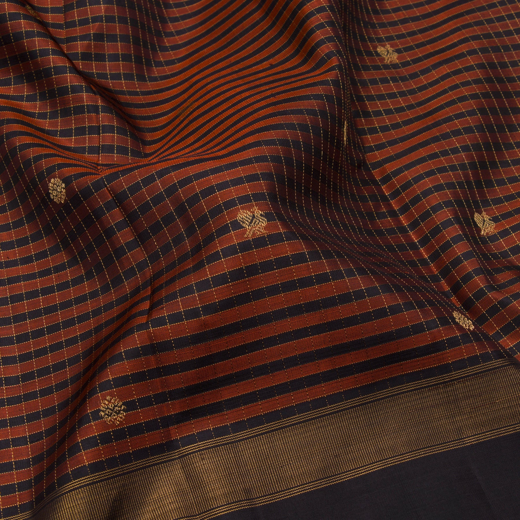 Kanakavalli Kanjivaram Silk Sari 23-599-HS001-11166 - Fabric View